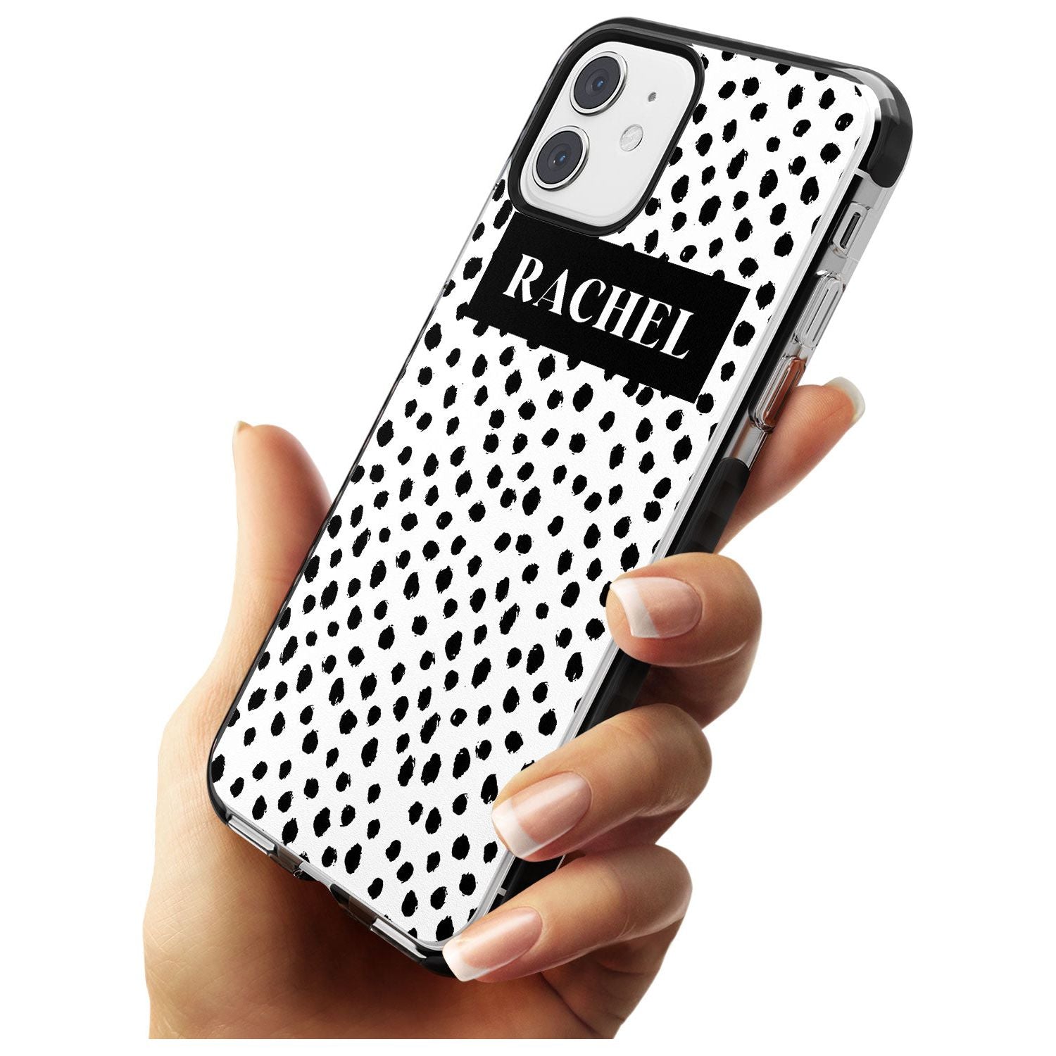 Black Bar & Dots iPhone Case Custom Phone Case - Case Warehouse