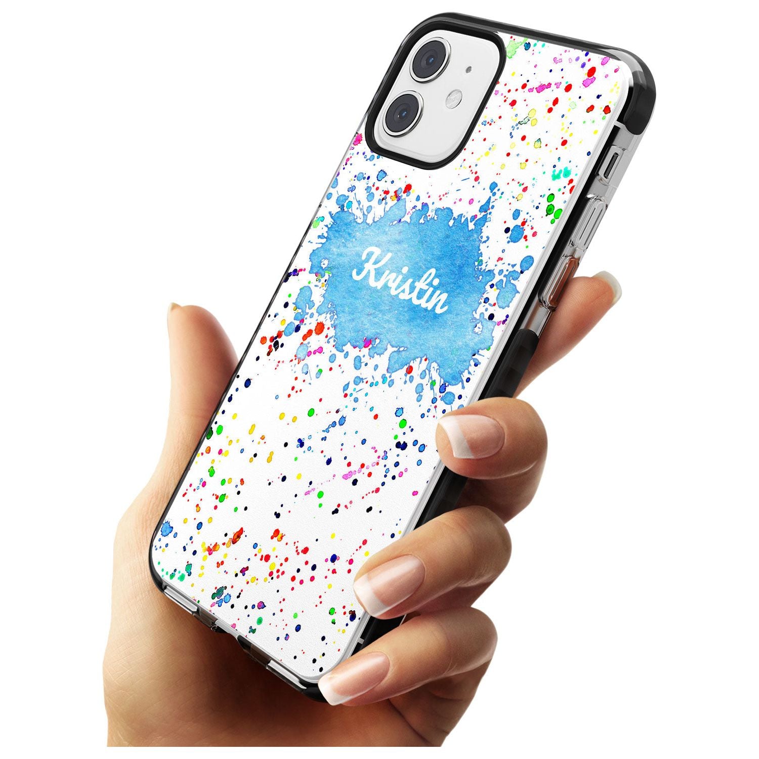 Rainbow Paint Splatter iPhone Case Custom Phone Case - Case Warehouse