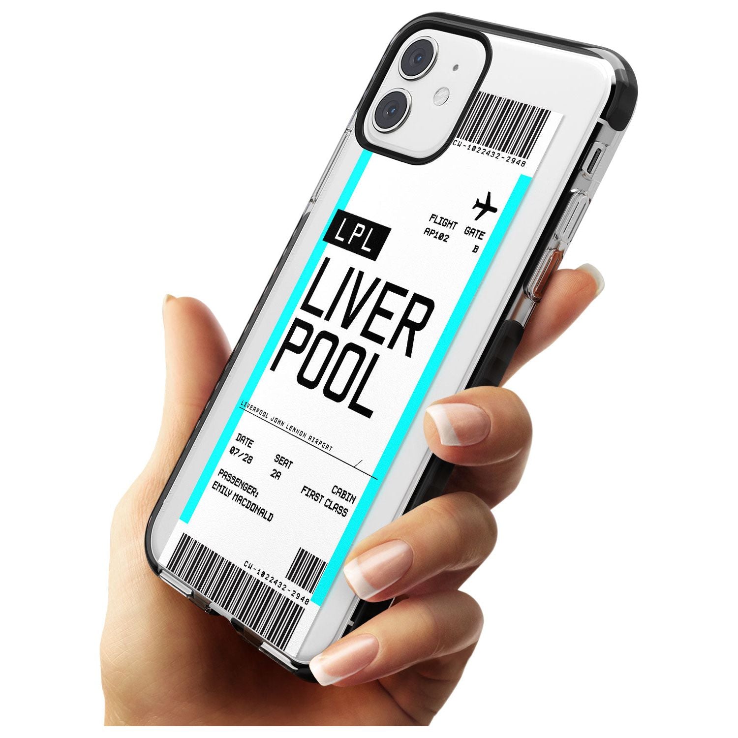 Liverpool Boarding Pass Custom Phone Case - Case Warehouse