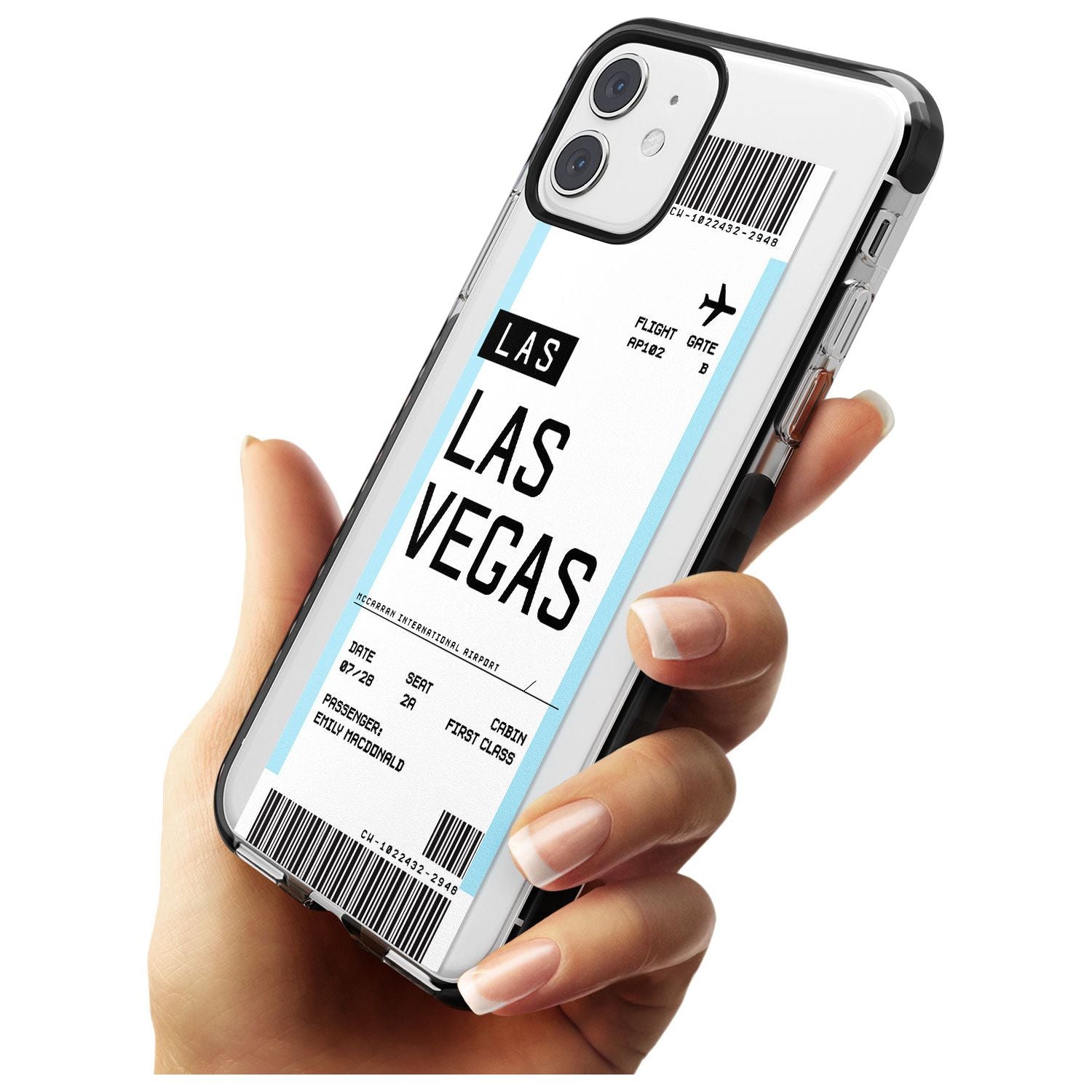 Las Vegas Boarding Pass iPhone Case Custom Phone Case - Case Warehouse