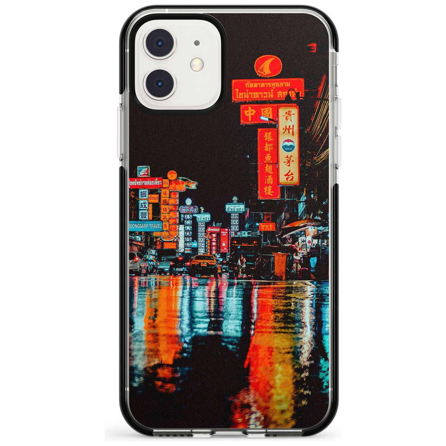 Neon City iPhone Case Black Impact Phone Case - Case Warehouse