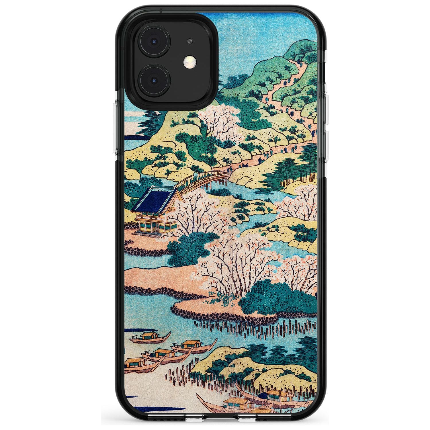 Coastal Community by Katsushika Hokusai Pink Fade Impact Phone Case for iPhone 11 Pro Max
