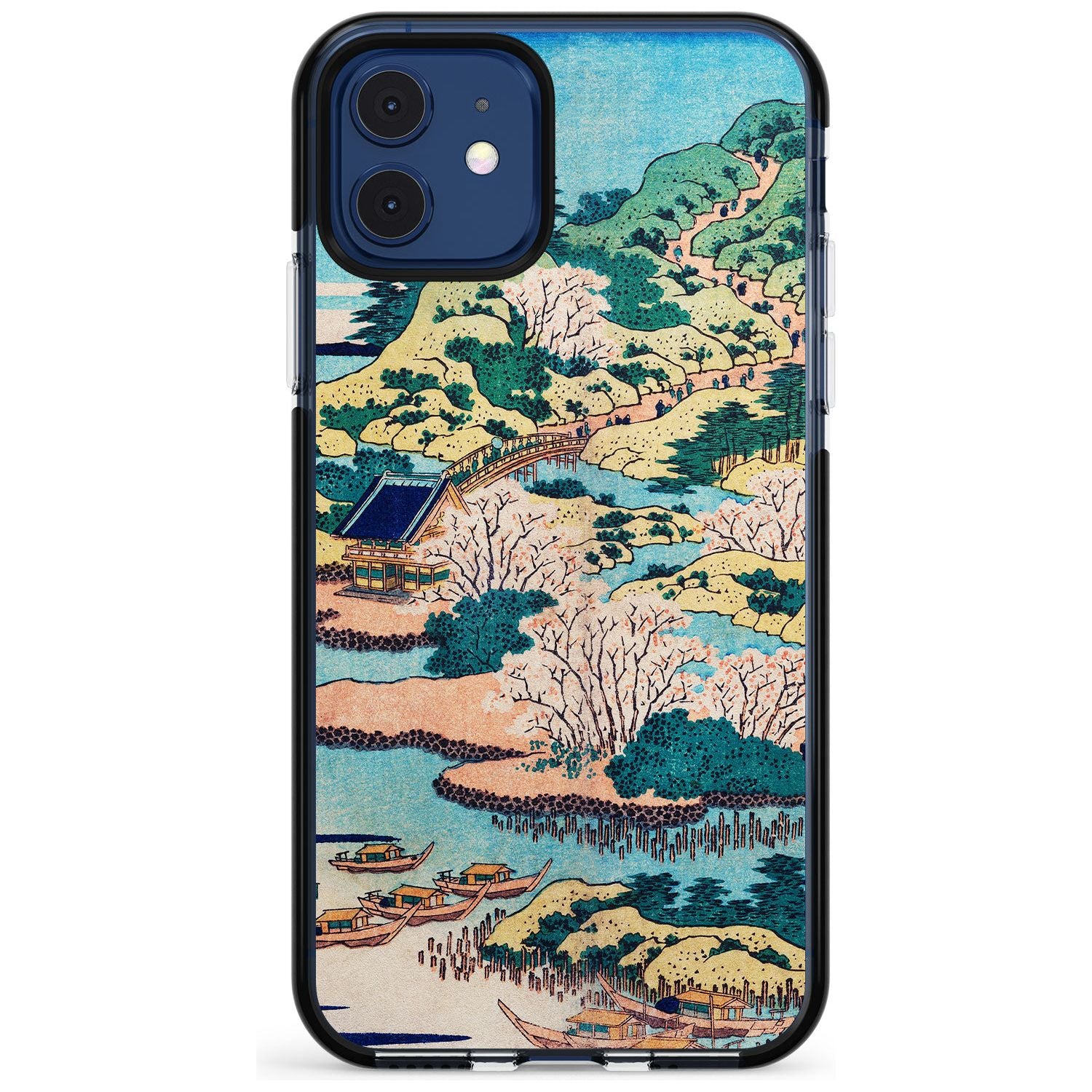 Coastal Community by Katsushika Hokusai Pink Fade Impact Phone Case for iPhone 11 Pro Max
