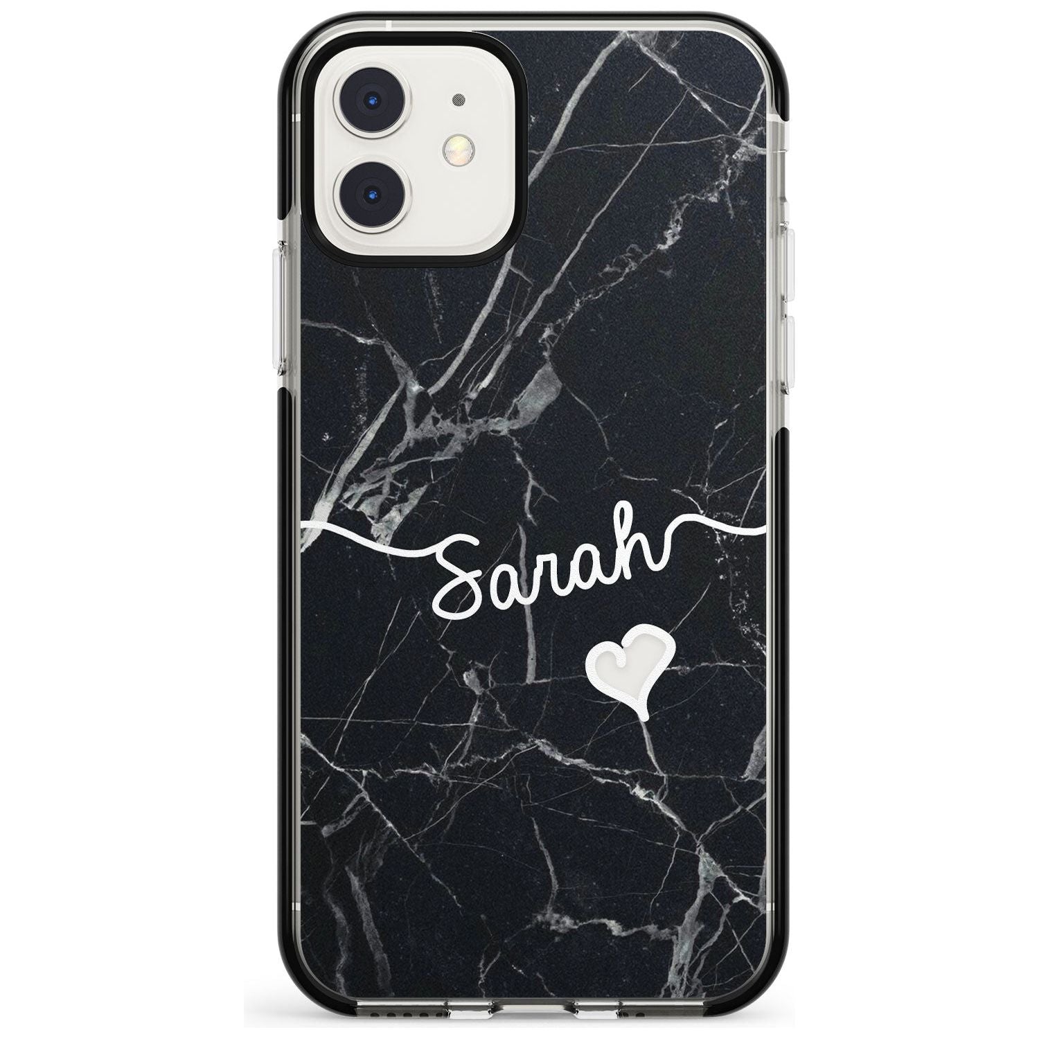 Black Marble iPhone Case Black Impact Custom Phone Case - Case Warehouse