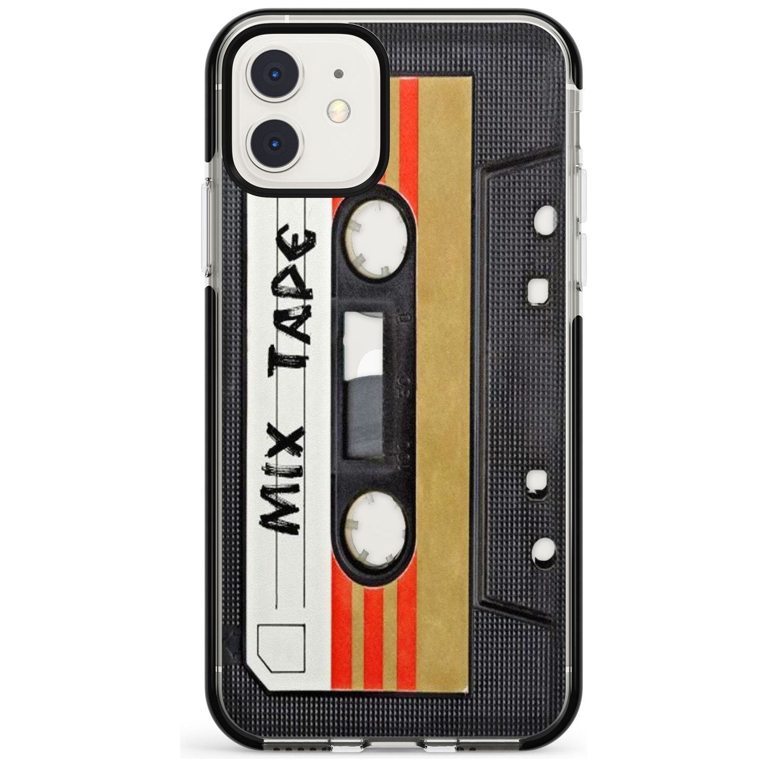 Retro Mix Tape iPhone Case Black Impact Phone Case - Case Warehouse