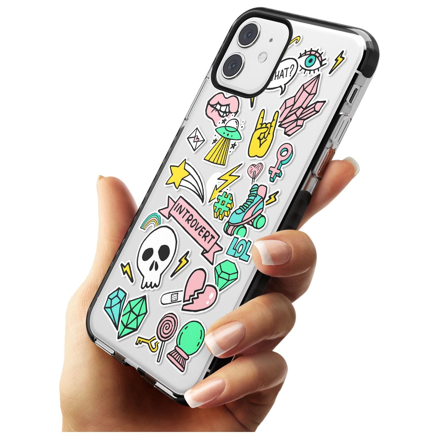 Introvert Sticker iPhone Case Phone Case - Case Warehouse