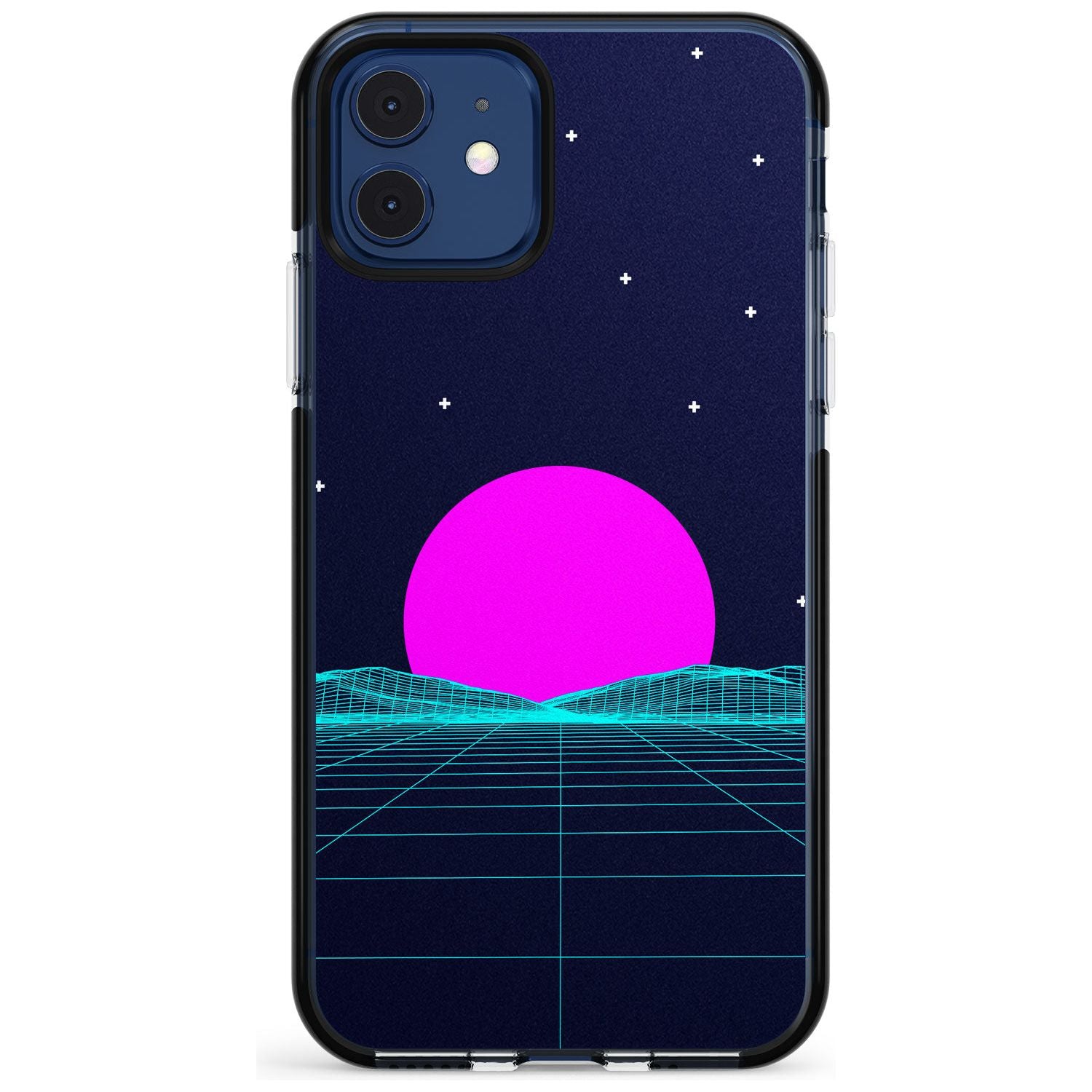 Miami Sunset Vaporwave Black Impact Phone Case for iPhone 11 Pro Max