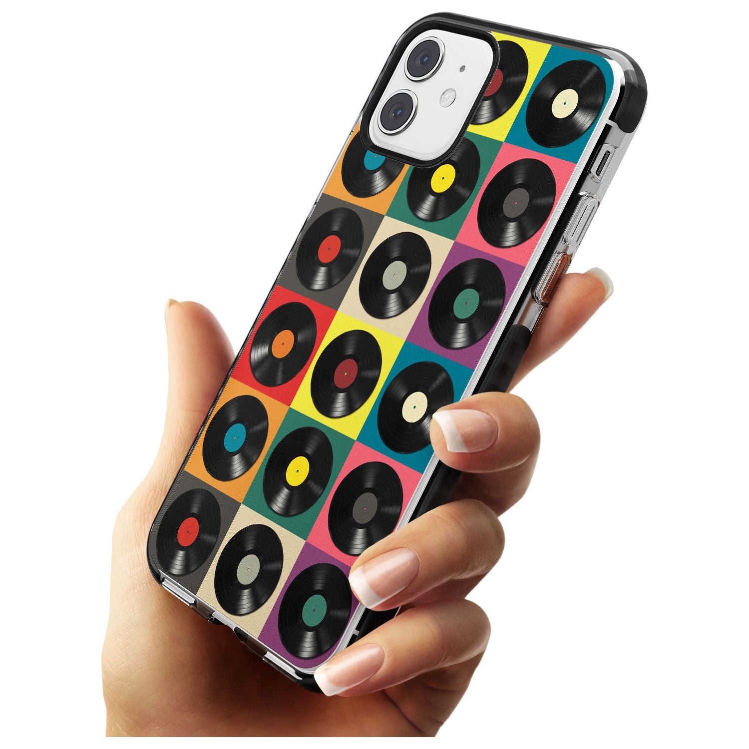 Vinyl Record Pattern Black Impact Phone Case for iPhone 11 Pro Max