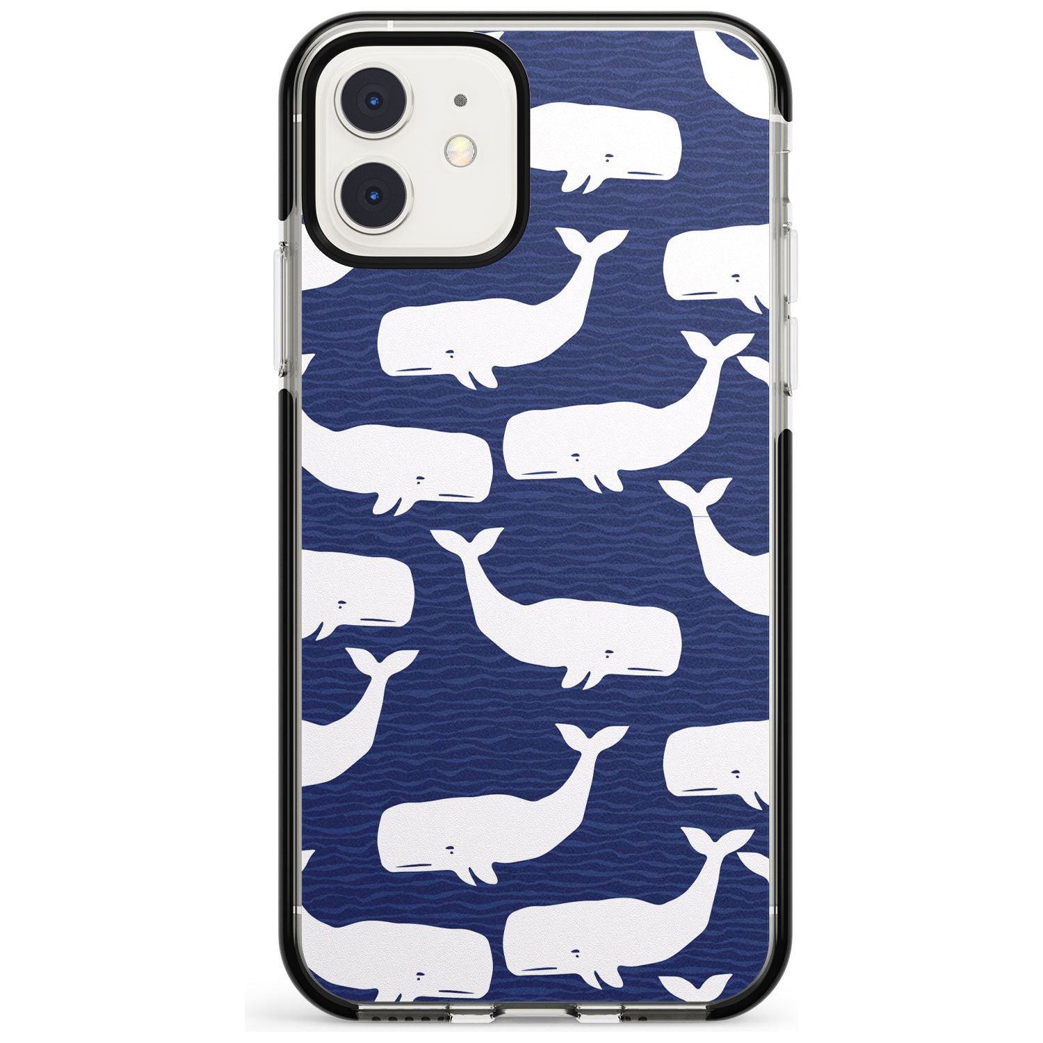 Cute Whales Pink Fade Impact Phone Case for iPhone 11 Pro Max