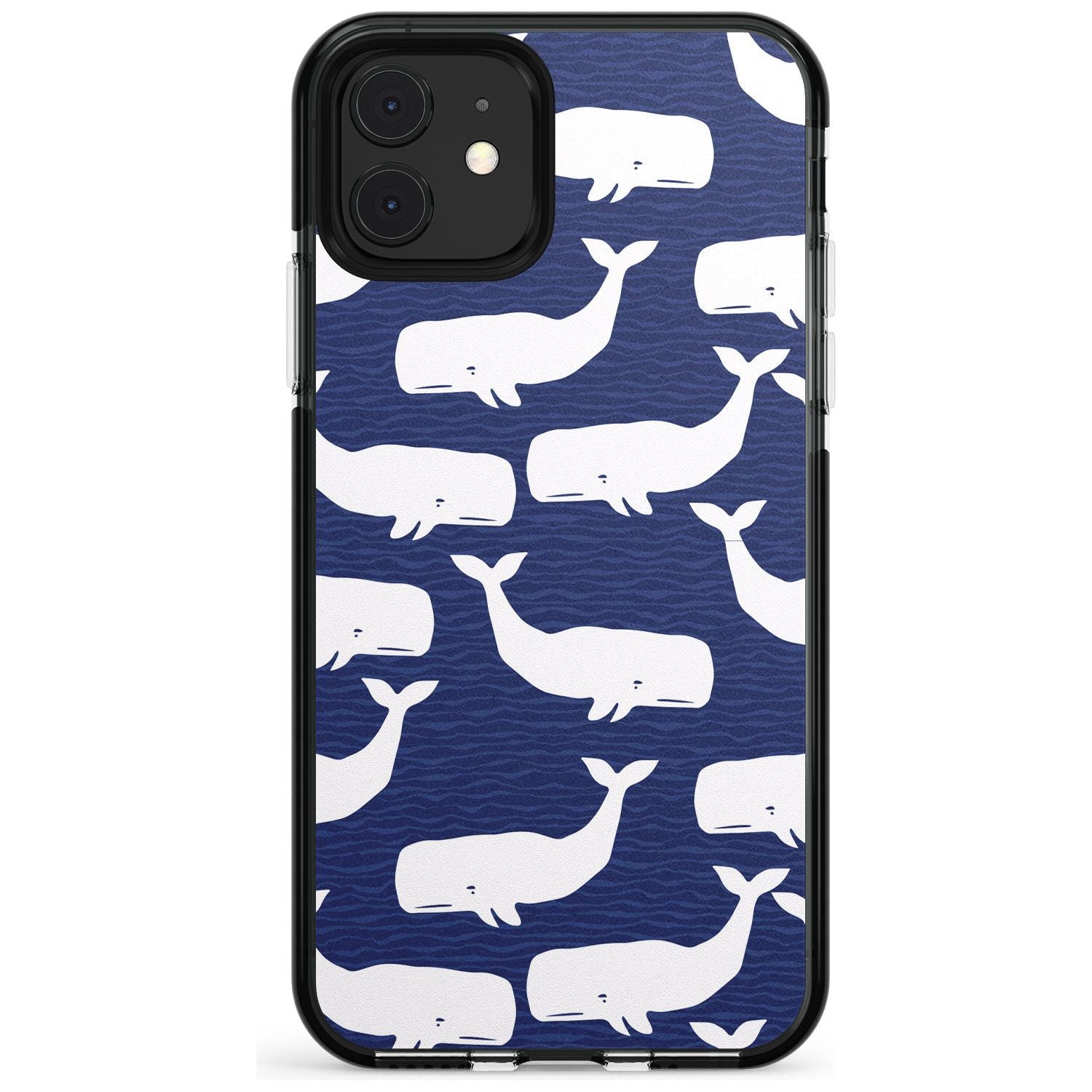 Cute Whales Pink Fade Impact Phone Case for iPhone 11 Pro Max