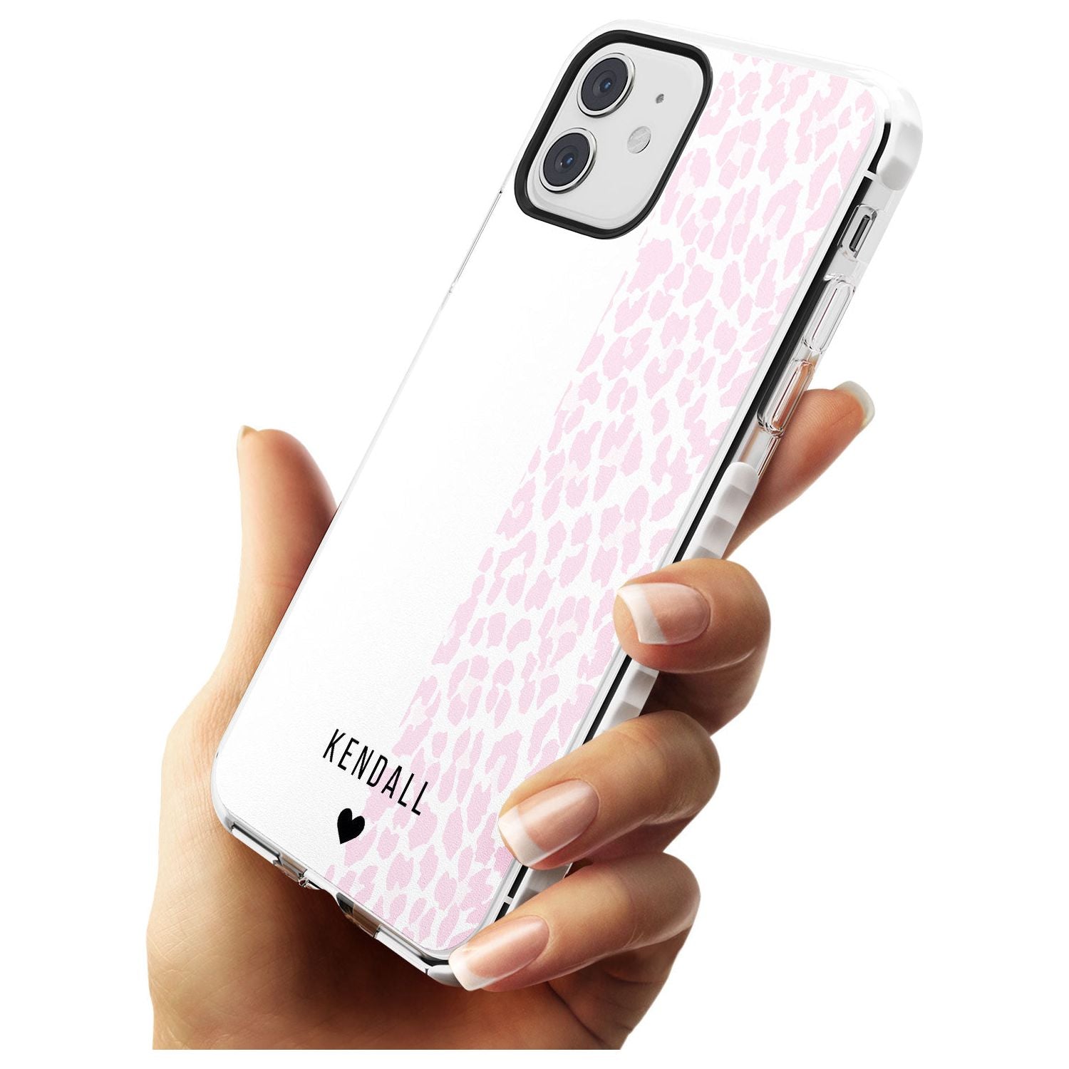 Custom Pink & White Leopard Spots iPhone Case Custom Phone Case - Case Warehouse