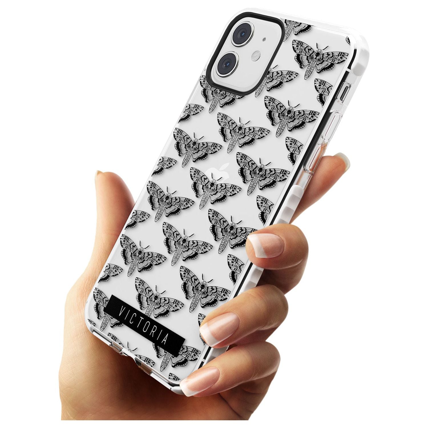 Customised Hawk Moth Pattern iPhone Case Custom Phone Case - Case Warehouse