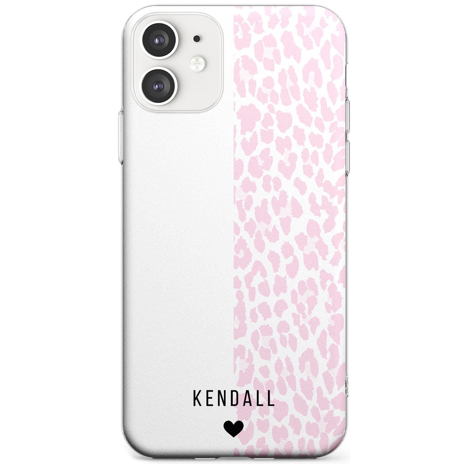 Custom Pink & White Leopard Spots iPhone Case Slim Case Custom Phone Case - Case Warehouse
