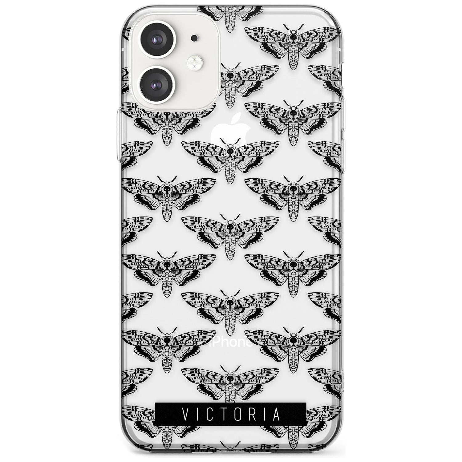 Customised Hawk Moth Pattern iPhone Case Slim Case Custom Phone Case - Case Warehouse