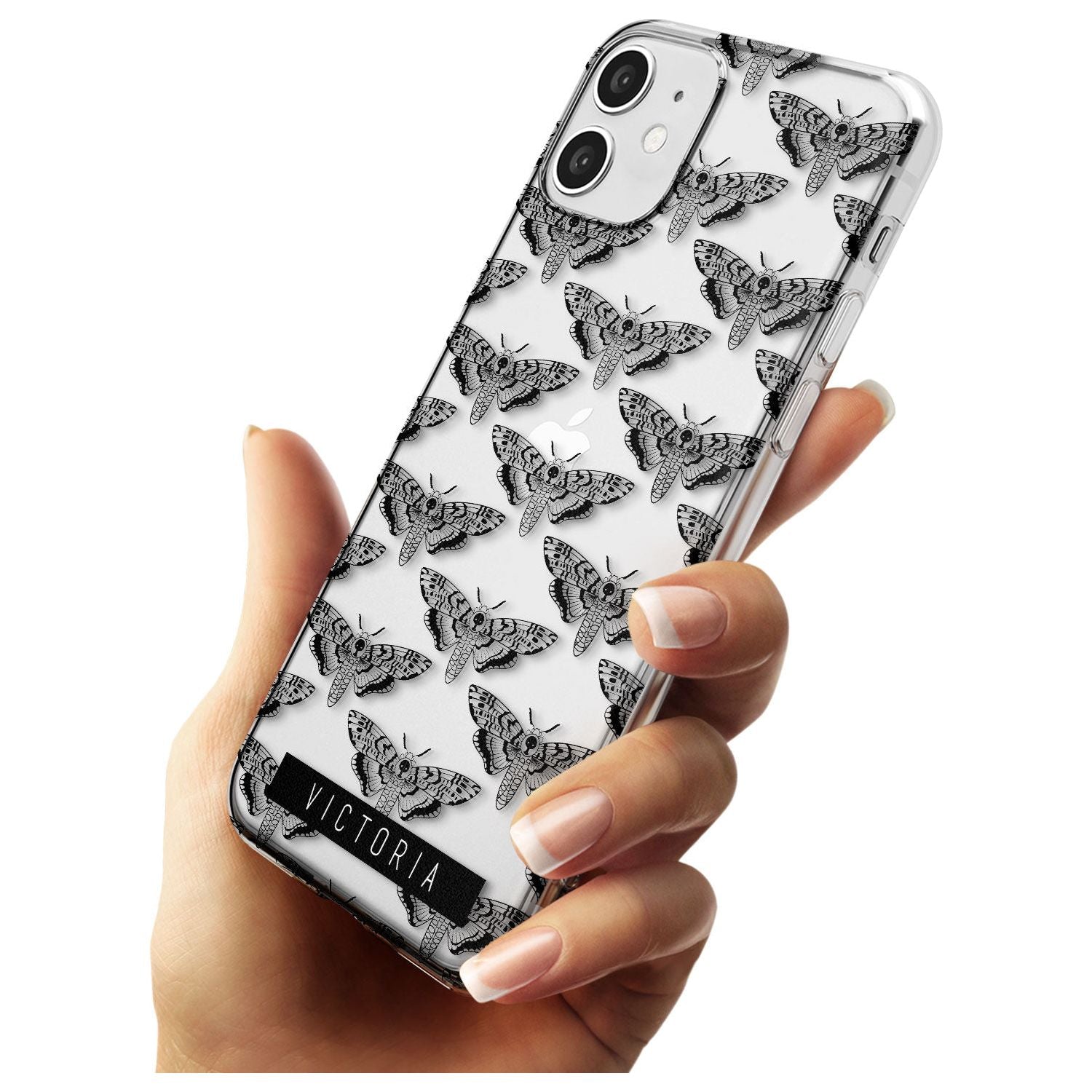 Customised Hawk Moth Pattern iPhone Case Custom Phone Case - Case Warehouse