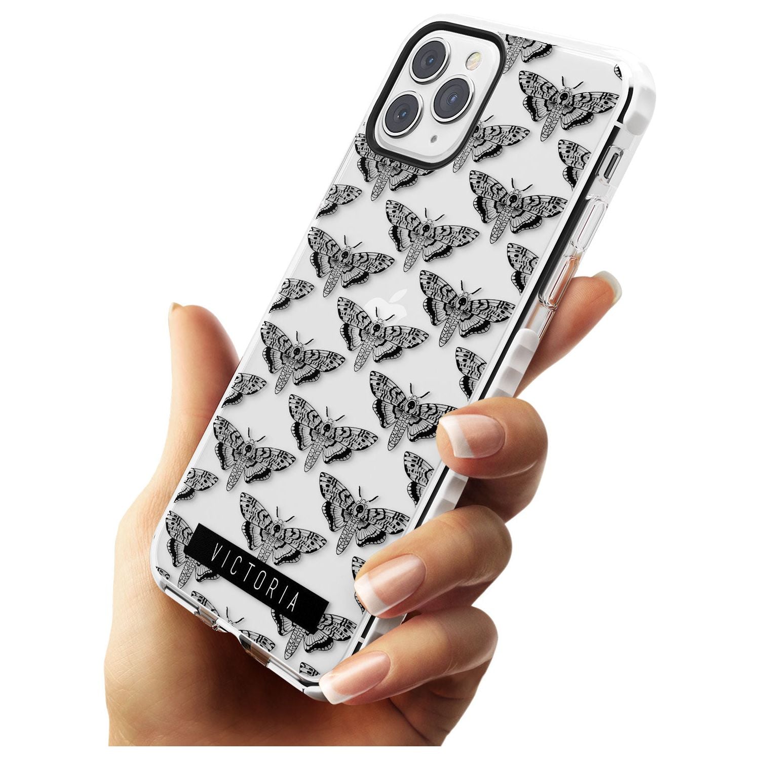Customised Hawk Moth Pattern iPhone Case Custom Phone Case - Case Warehouse