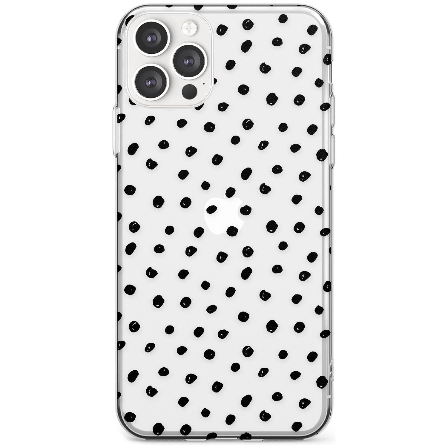 Messy Black Dot Pattern Black Impact Phone Case for iPhone 11 Pro Max