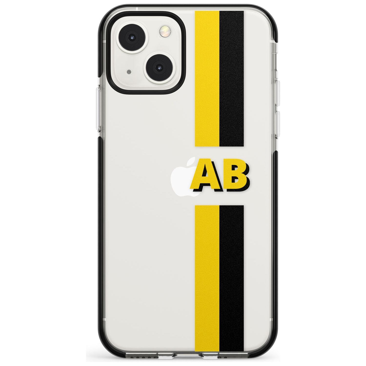 Personalised Clear Text 6F Custom Phone Case iPhone 13 Mini / Black Impact Case Blanc Space