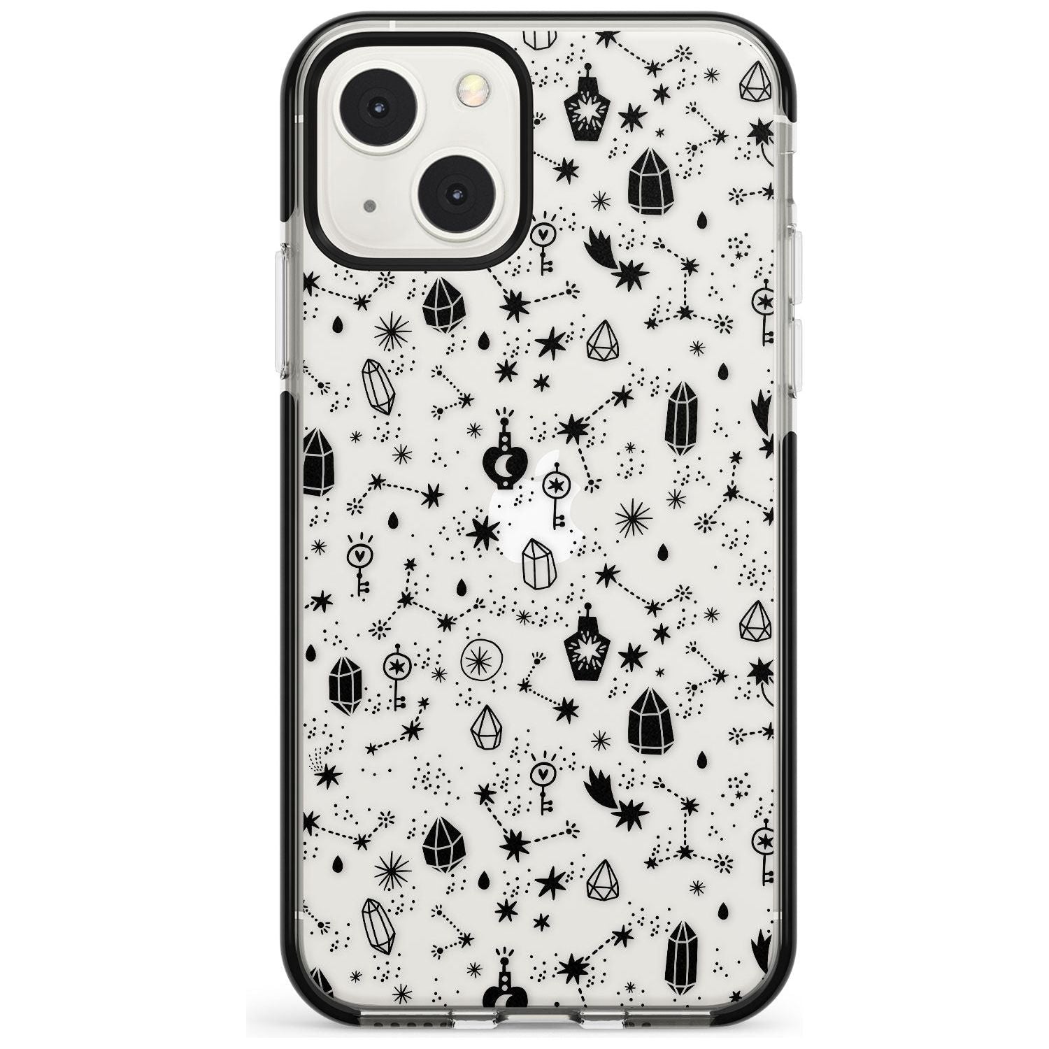 Black Magic Phone Case iPhone 13 Mini / Black Impact Case Blanc Space