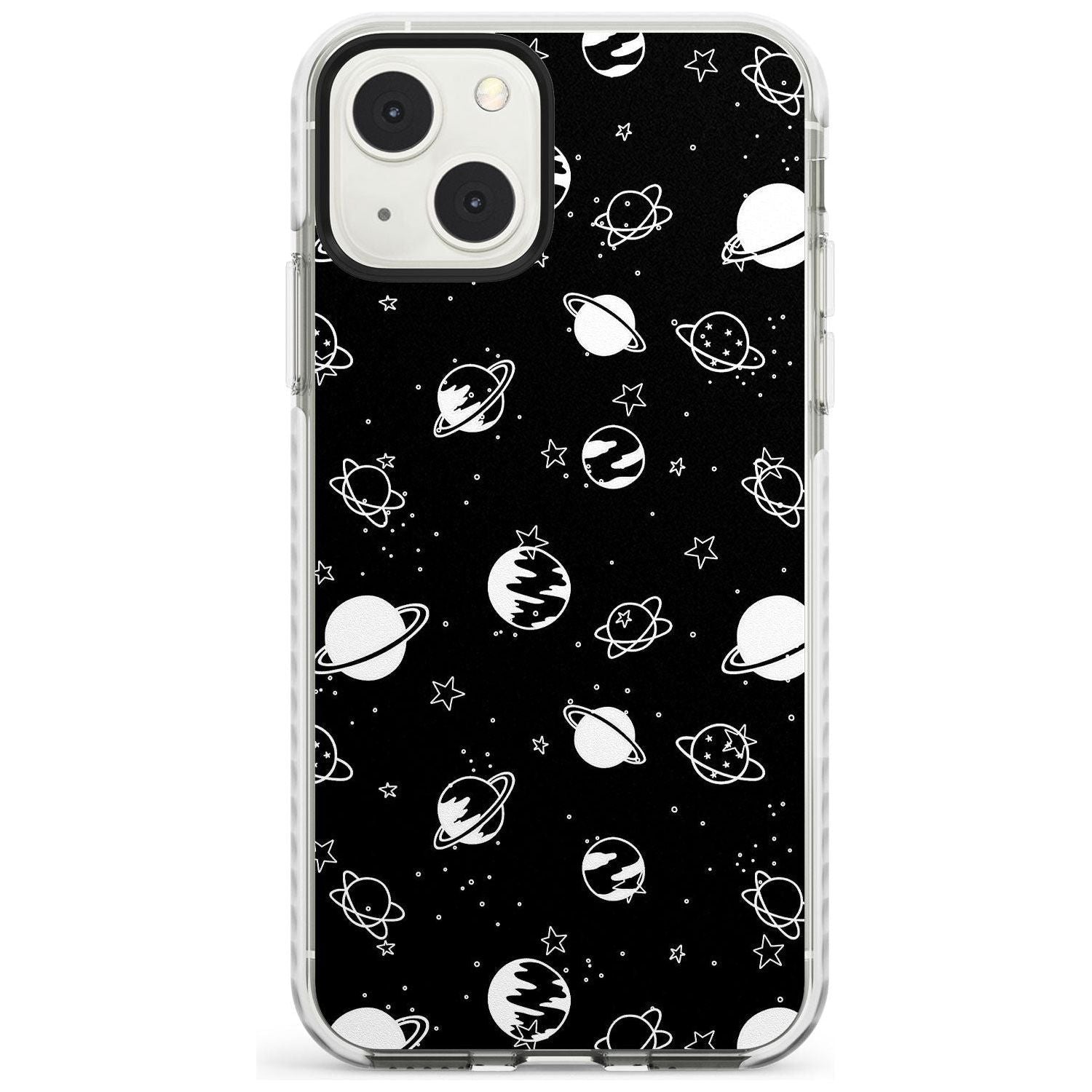 White Planets On Black