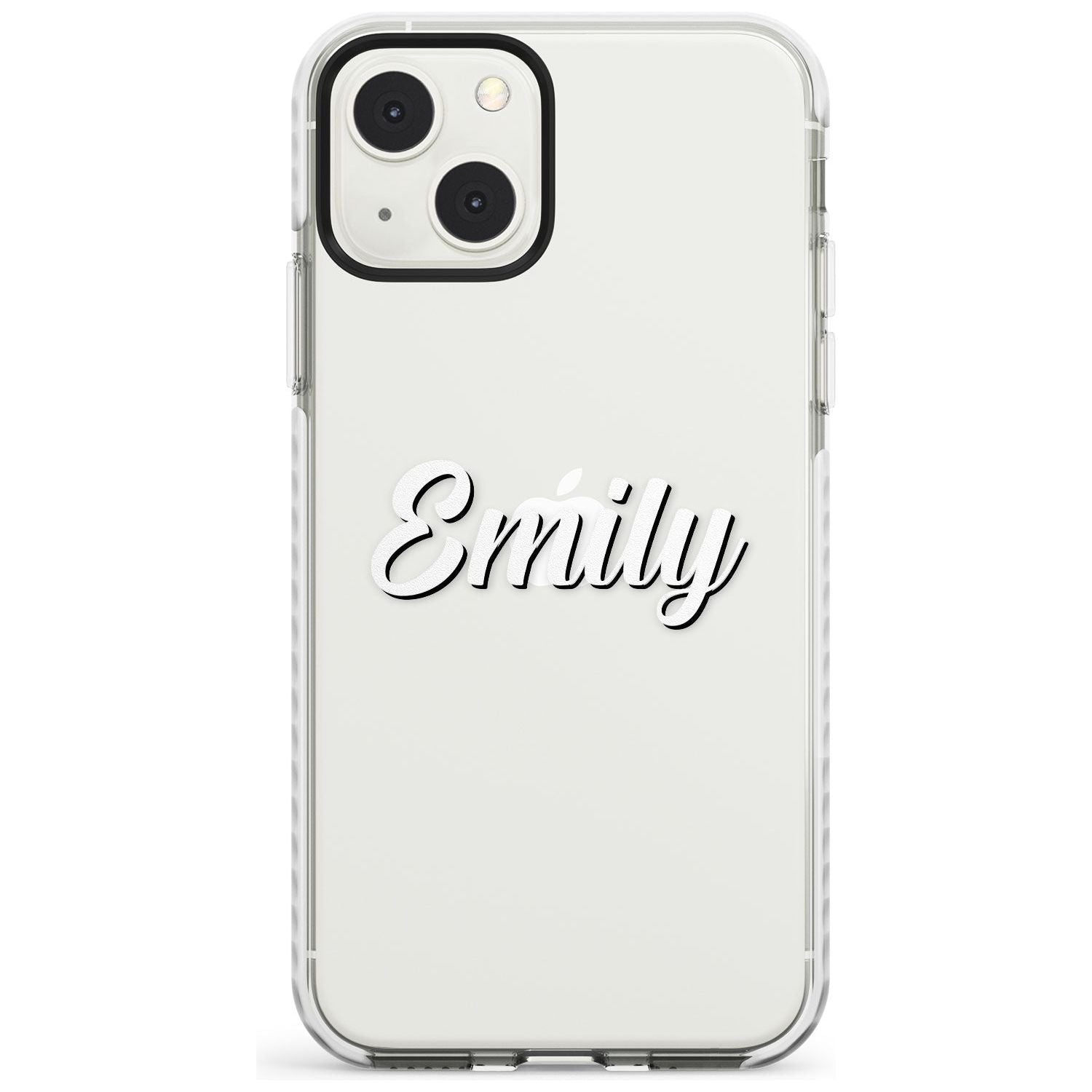 Personalised Clear Text 1B Custom Phone Case iPhone 13 Mini / Impact Case Blanc Space