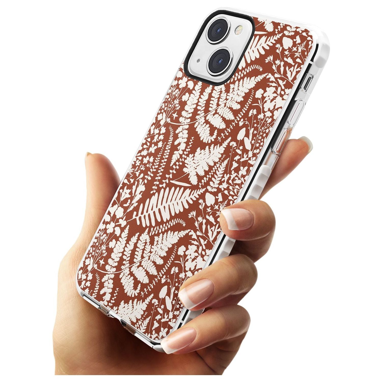 Wildflowers And Ferns On Terracotta