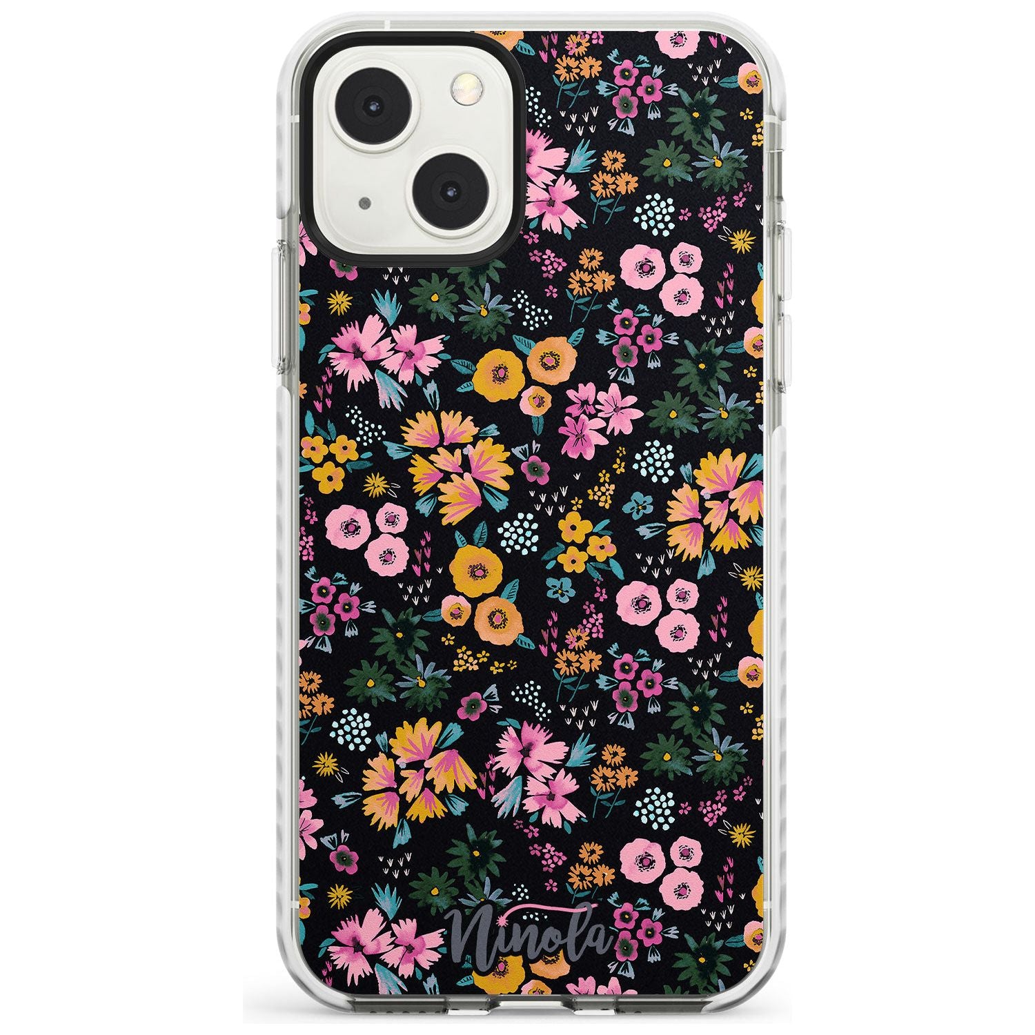 Little Flowers Phone Case iPhone 13 Mini / Impact Case Blanc Space