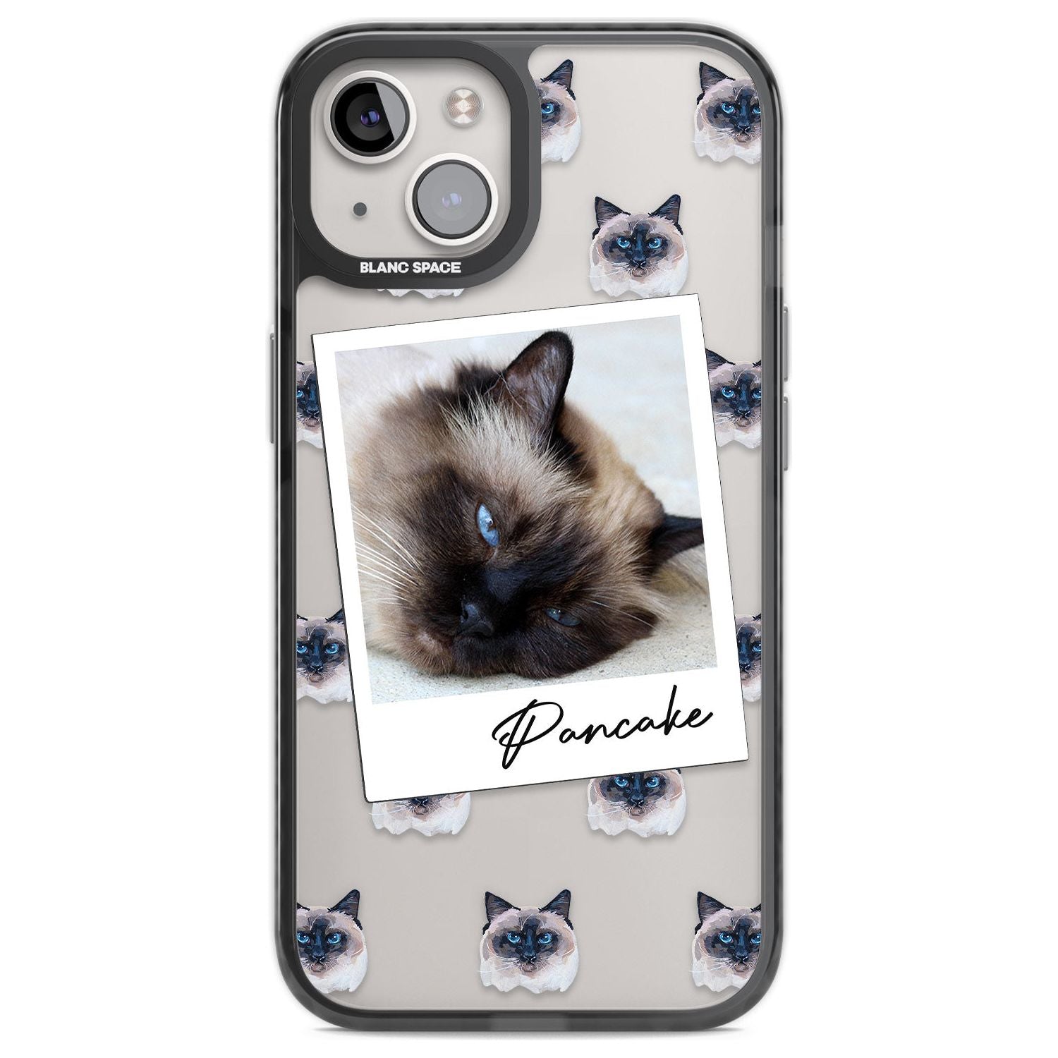 Personalised Burmese Cat Photo Custom Phone Case iPhone 13 / Black Impact Case,iPhone 12 Pro / Black Impact Case,iPhone 12 / Black Impact Case,iPhone 14 / Black Impact Case,iPhone 15 Plus / Black Impact Case,iPhone 15 / Black Impact Case Blanc Space
