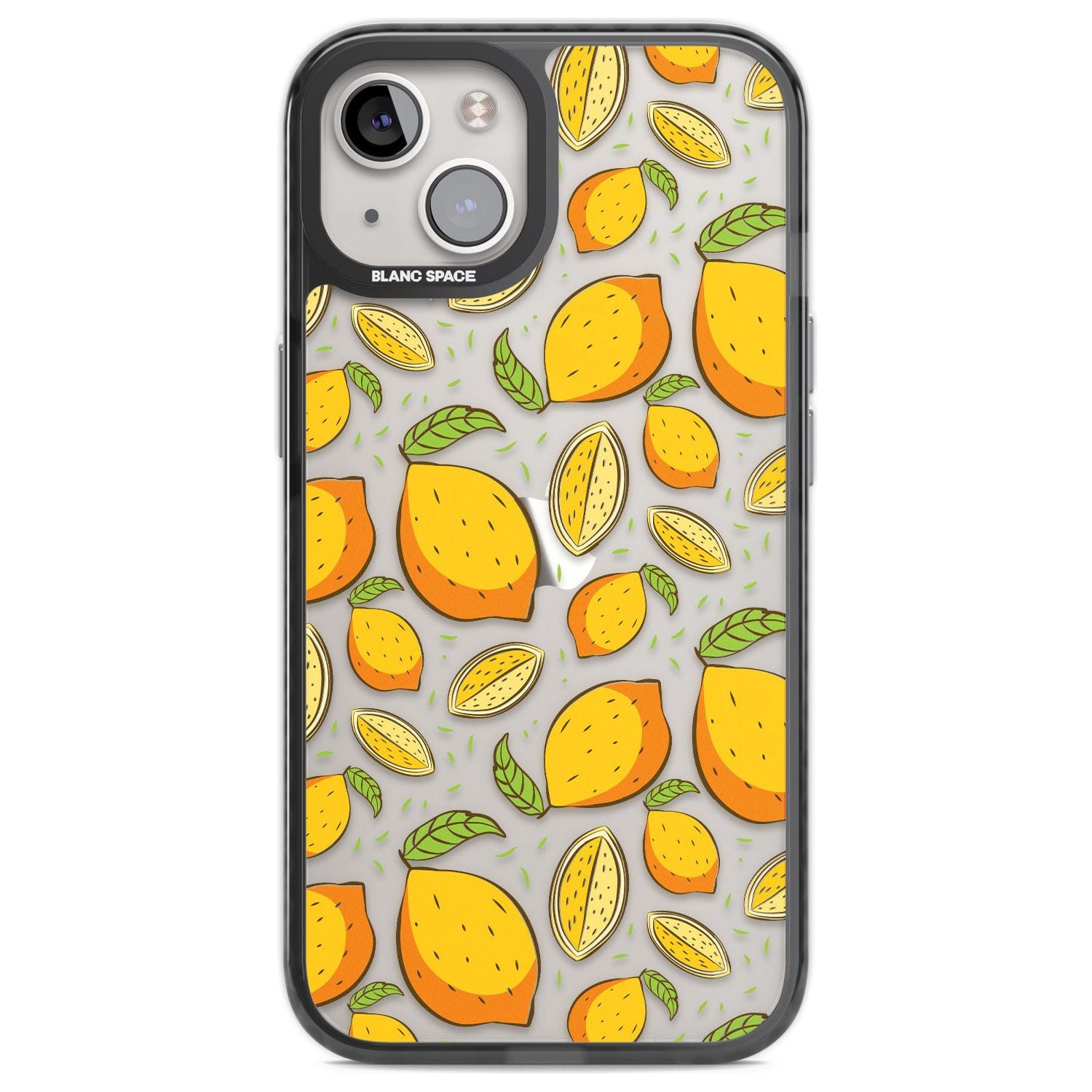 Lemon Pattern Phone Case iPhone 13 / Black Impact Case,iPhone 12 Pro / Black Impact Case,iPhone 12 / Black Impact Case,iPhone 14 / Black Impact Case,iPhone 15 Plus / Black Impact Case,iPhone 15 / Black Impact Case Blanc Space