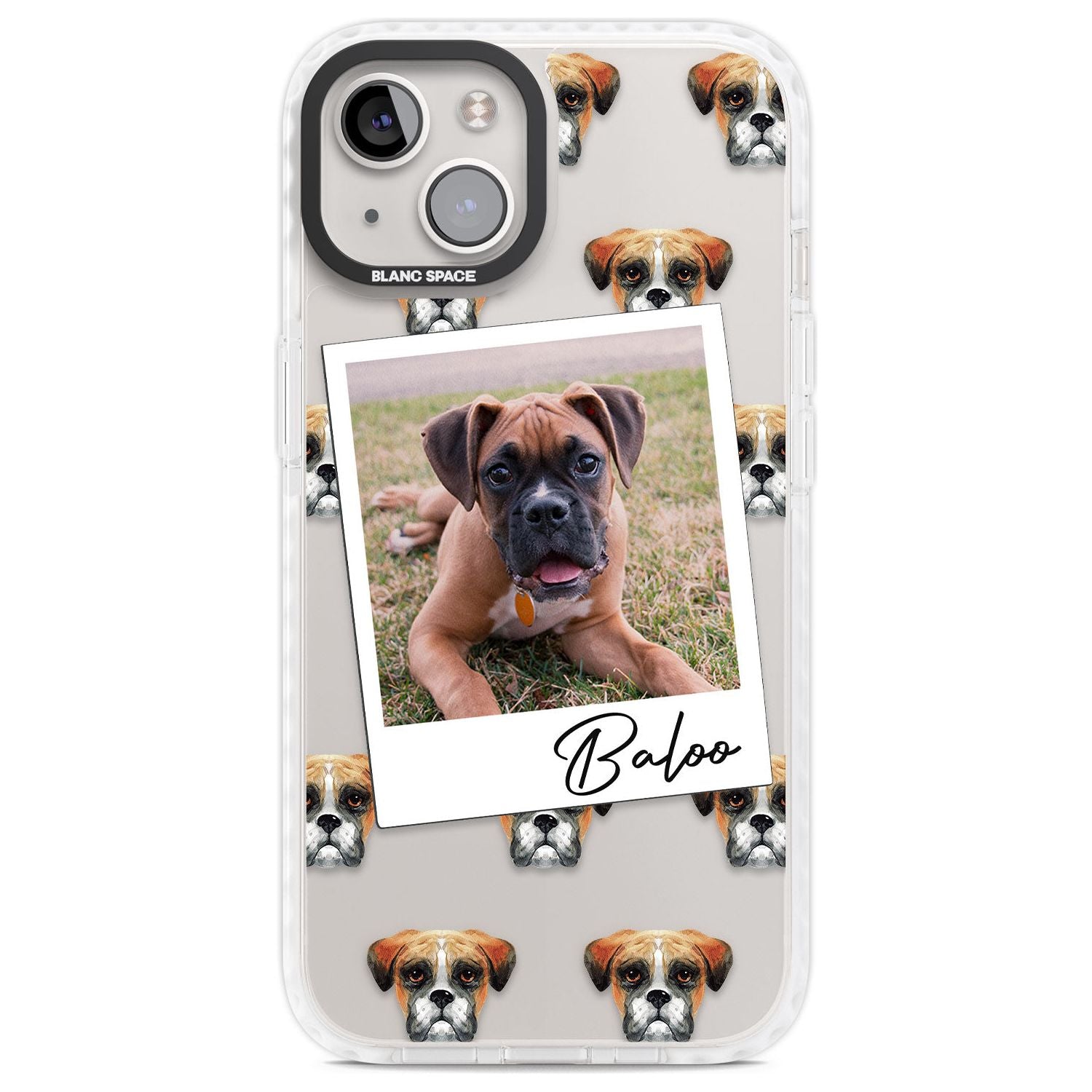 Personalised Boxer - Dog Photo Custom Phone Case iPhone 13 / Impact Case,iPhone 14 / Impact Case,iPhone 15 Plus / Impact Case,iPhone 15 / Impact Case Blanc Space