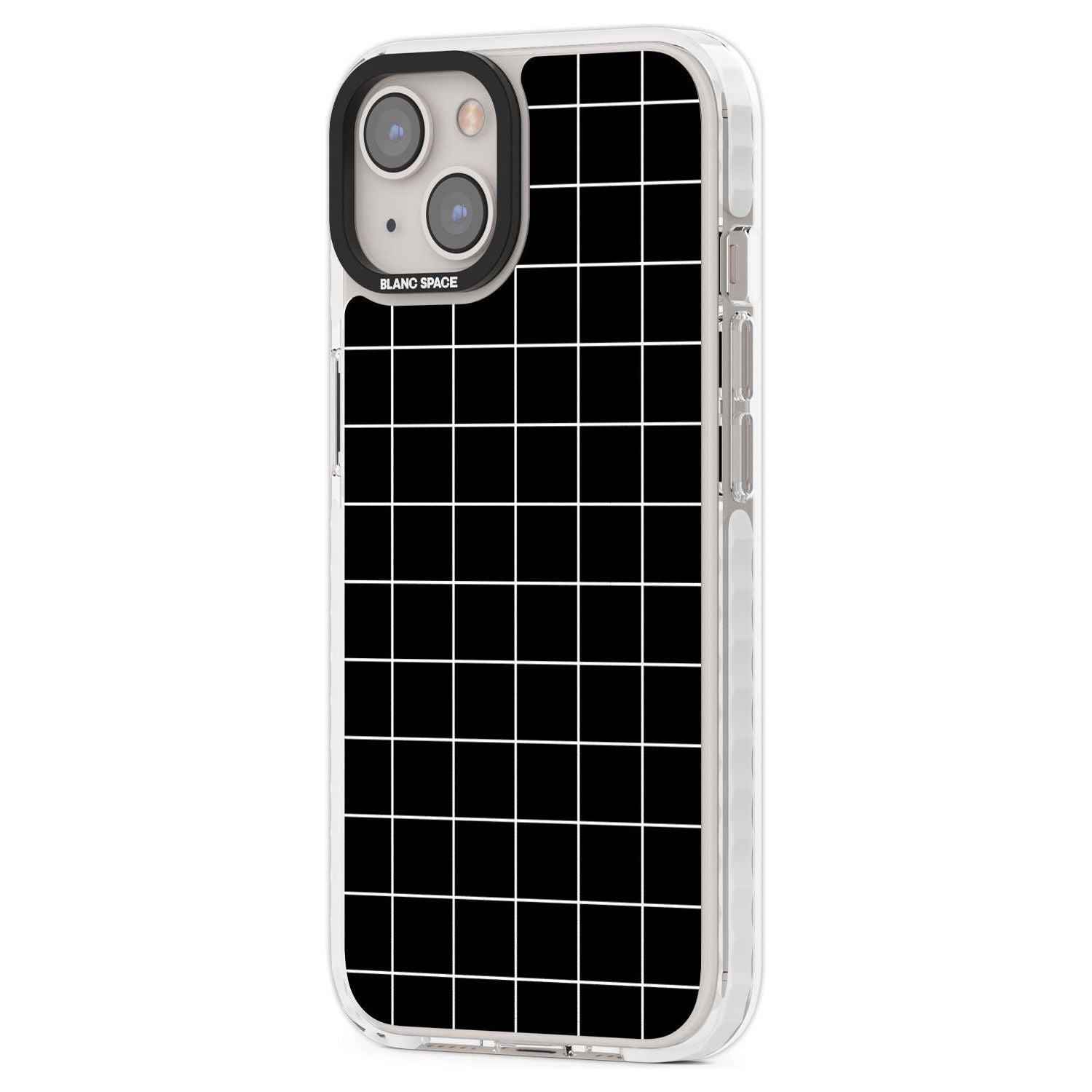 Minimalist Grid Pattern Black
