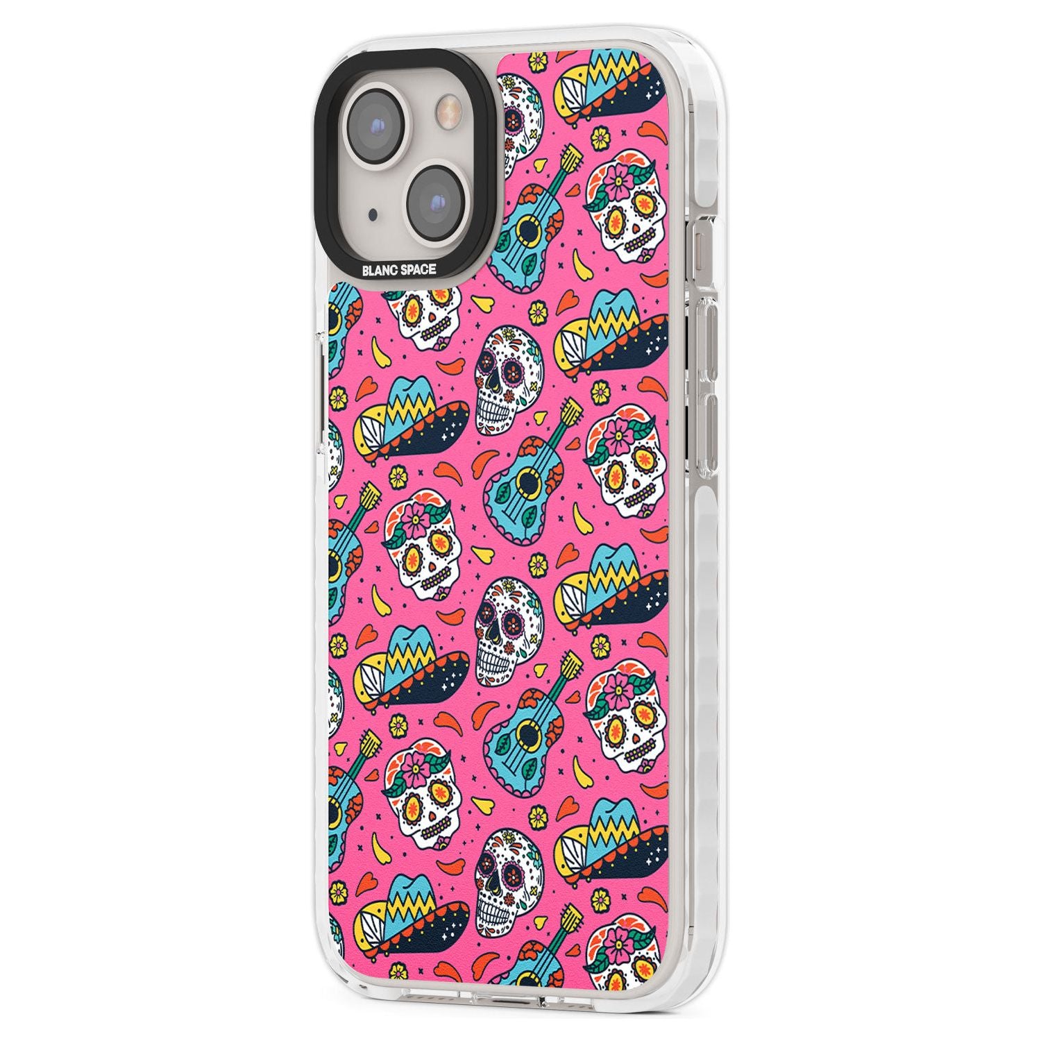 Pink Day Of The Dead Pattern