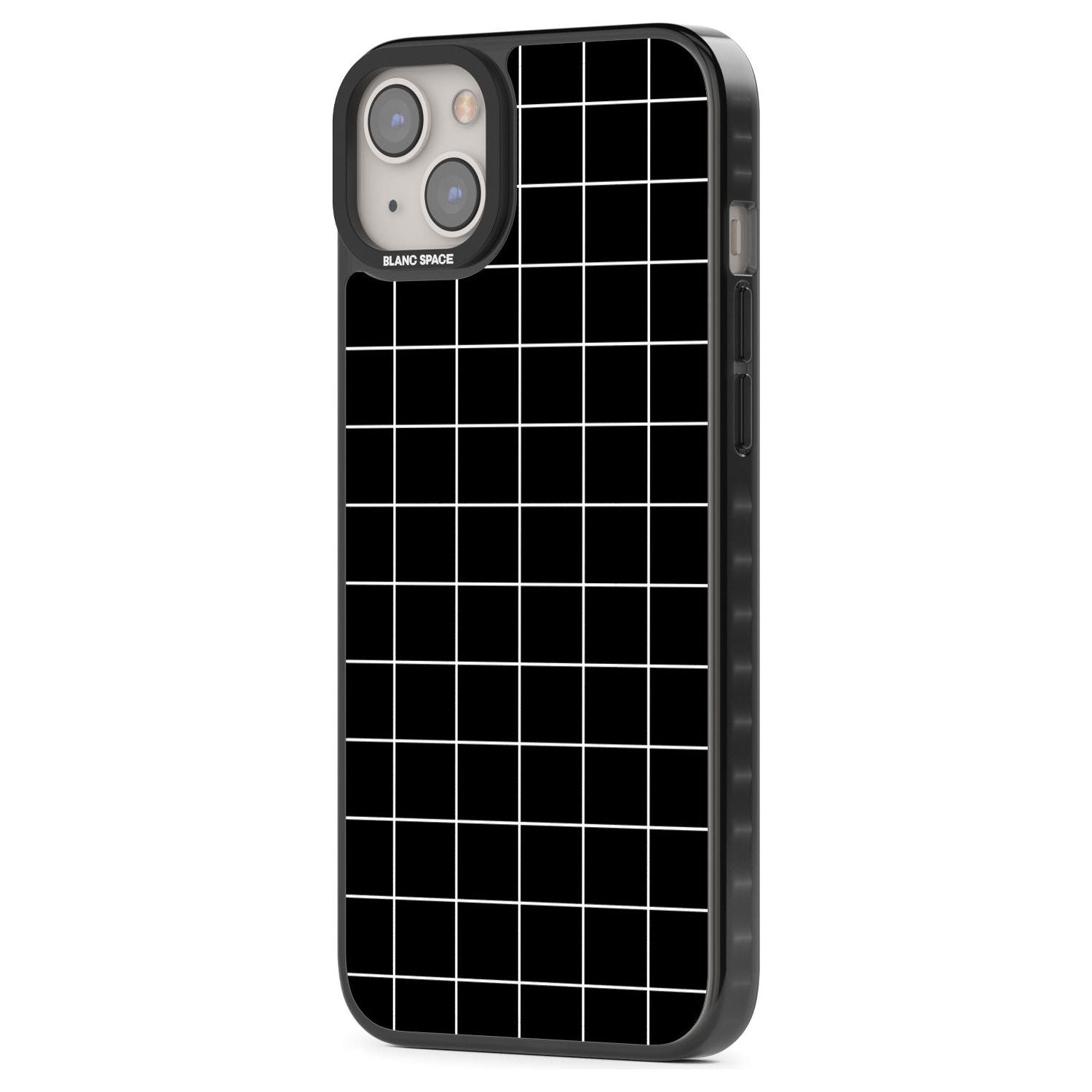 Minimalist Grid Pattern Black