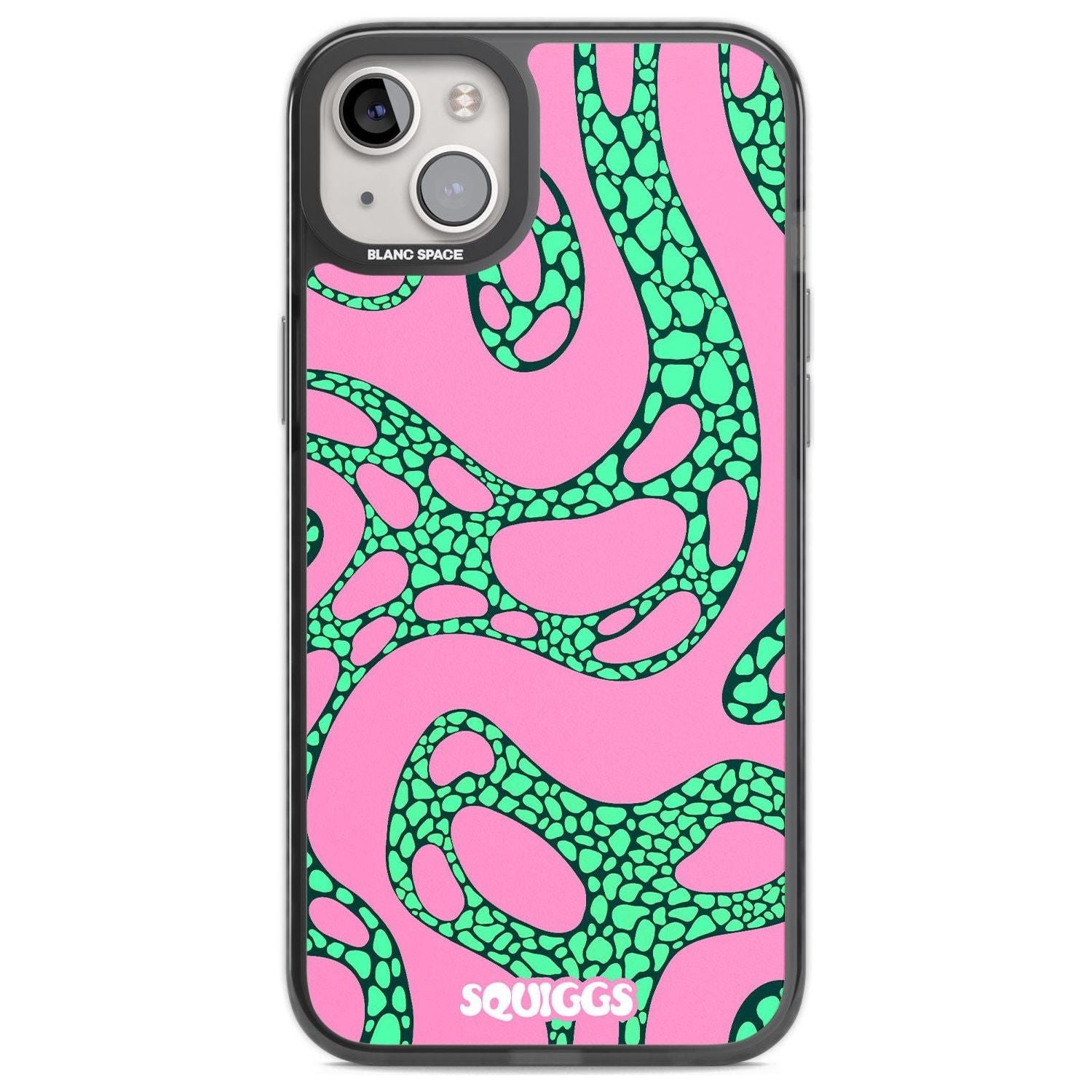 Alien Glow Phone Case iPhone 14 Plus / Black Impact Case Blanc Space