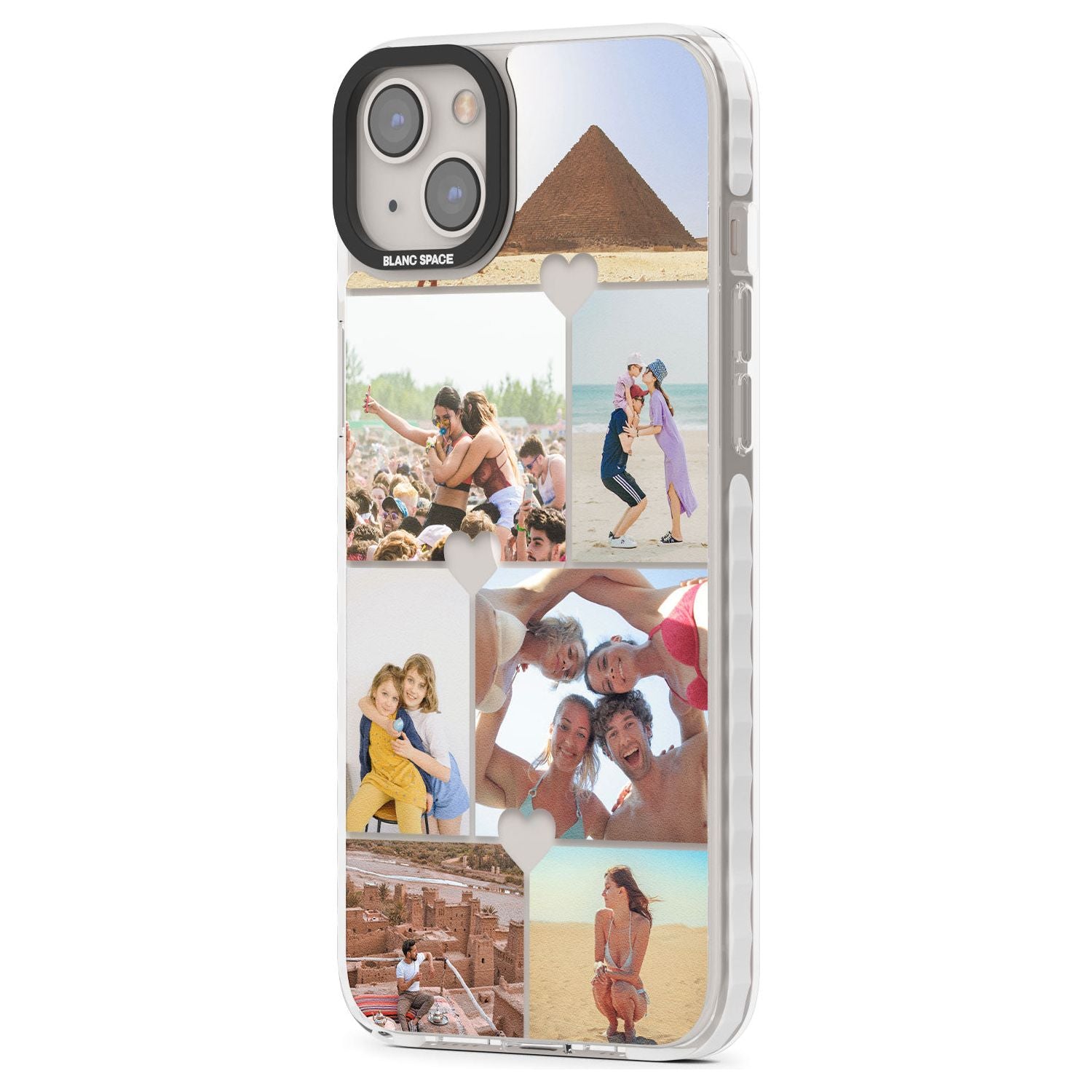 Personalised Heart Photo GridPhone Case for iPhone 14 Plus