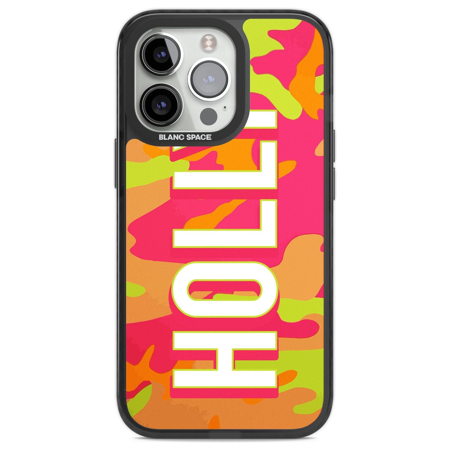 Personalised Colourful Neon Camo Custom Phone Case iPhone 13 Pro / Black Impact Case,iPhone 14 Pro / Black Impact Case,iPhone 15 Pro Max / Black Impact Case,iPhone 15 Pro / Black Impact Case Blanc Space