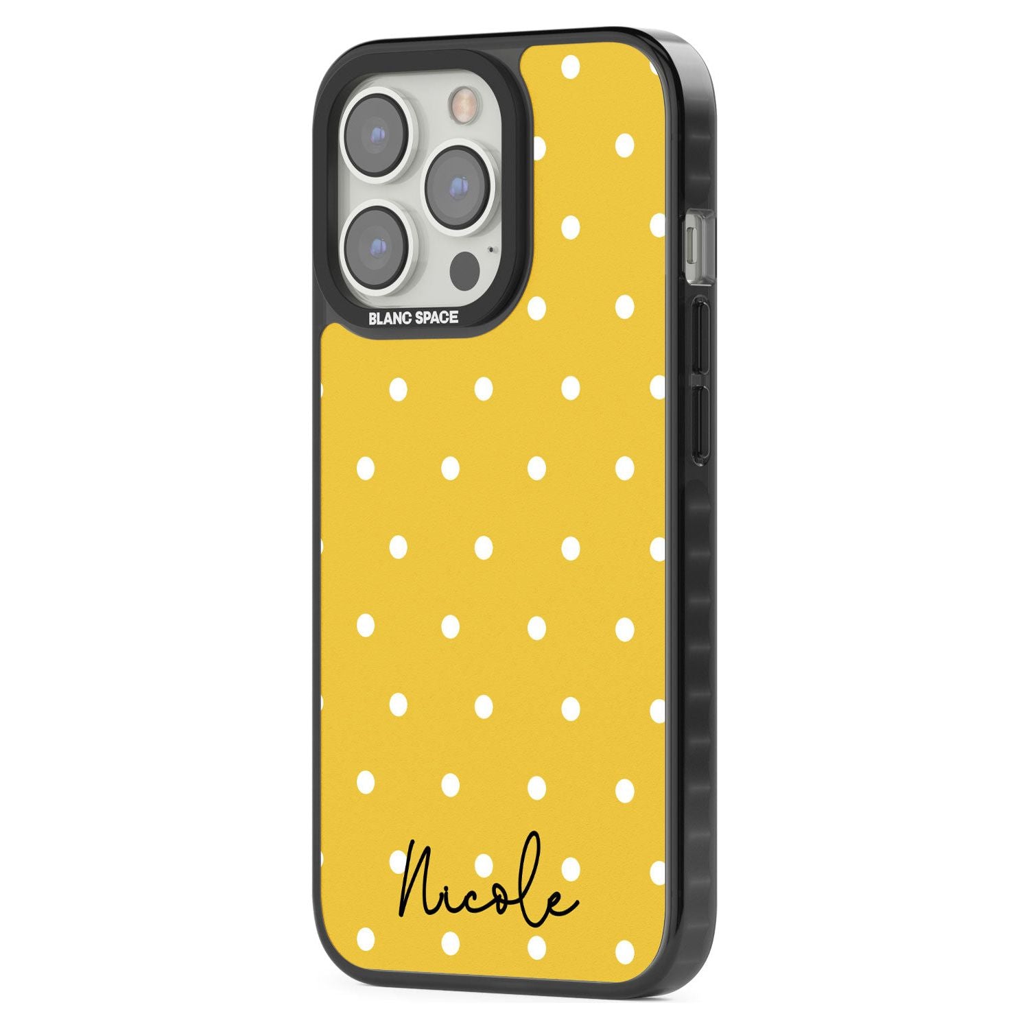 Personalised Yellow Polka Dot Custom Phone Case iPhone 15 Pro Max / Black Impact Case,iPhone 15 Plus / Black Impact Case,iPhone 15 Pro / Black Impact Case,iPhone 15 / Black Impact Case,iPhone 15 Pro Max / Impact Case,iPhone 15 Plus / Impact Case,iPhone 15 Pro / Impact Case,iPhone 15 / Impact Case,iPhone 15 Pro Max / Magsafe Black Impact Case,iPhone 15 Plus / Magsafe Black Impact Case,iPhone 15 Pro / Magsafe Black Impact Case,iPhone 15 / Magsafe Black Impact Case,iPhone 14 Pro Max / Black Impact Case,iPhone