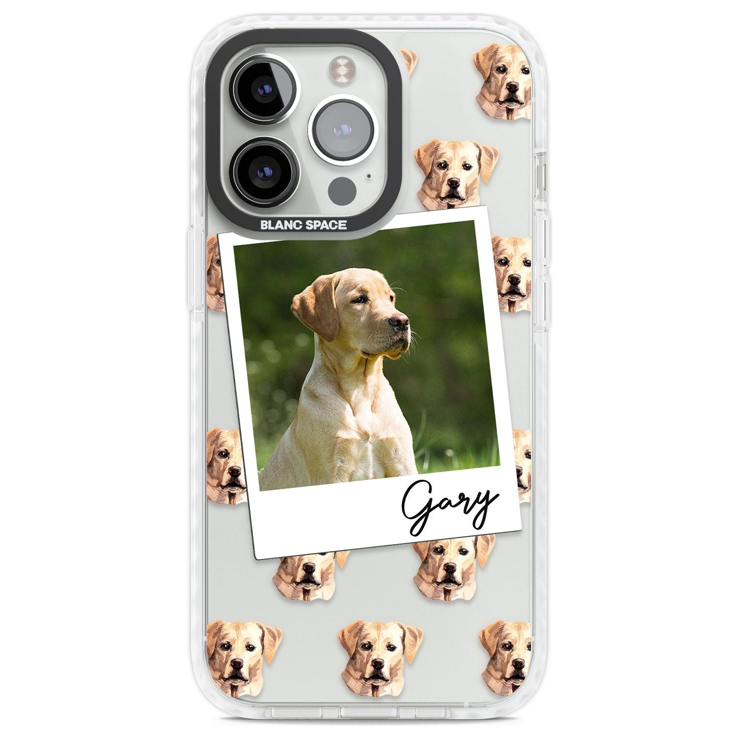 Personalised Labrador, Tan - Dog Photo Custom Phone Case iPhone 13 Pro / Impact Case,iPhone 14 Pro / Impact Case,iPhone 15 Pro Max / Impact Case,iPhone 15 Pro / Impact Case Blanc Space
