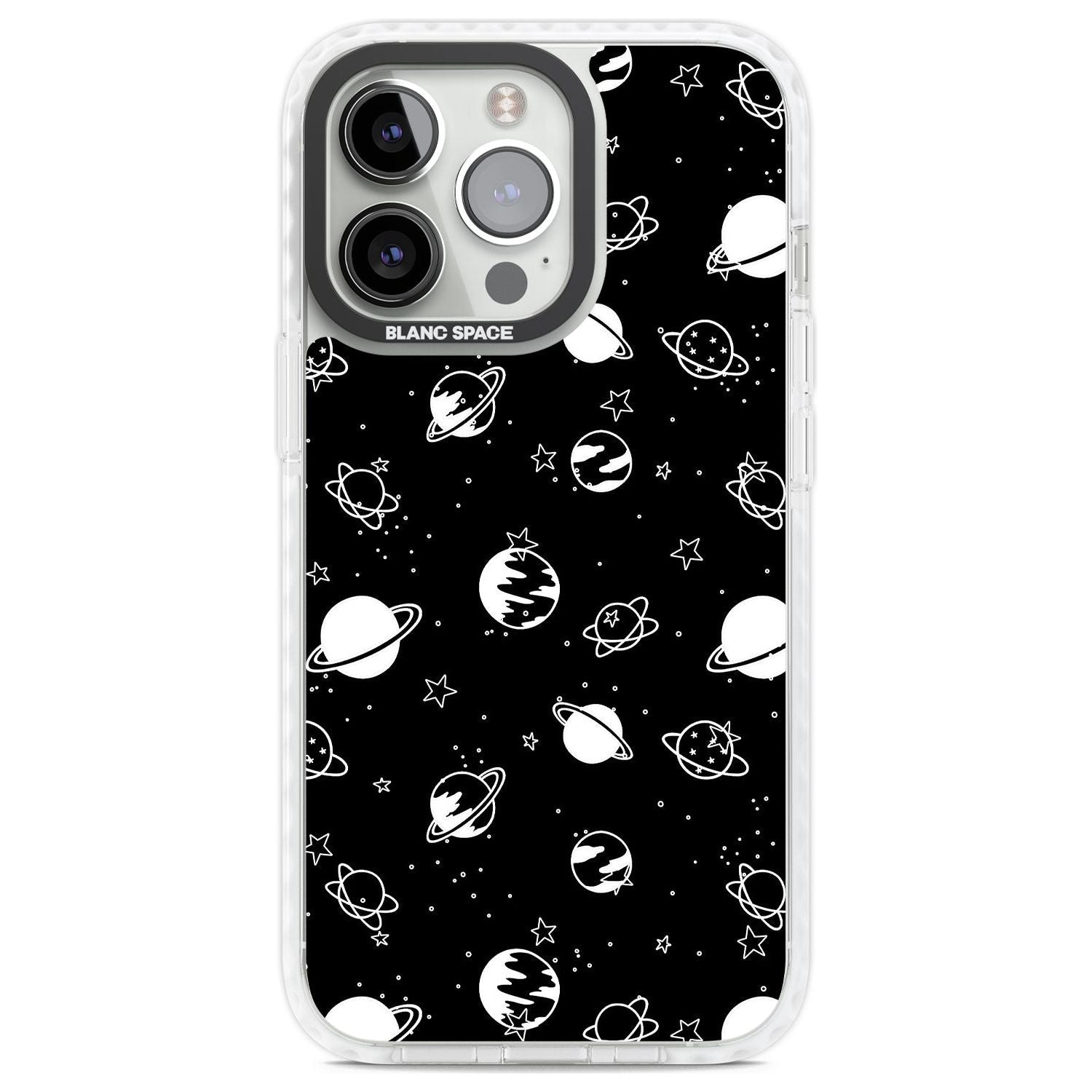 White Planets On Black