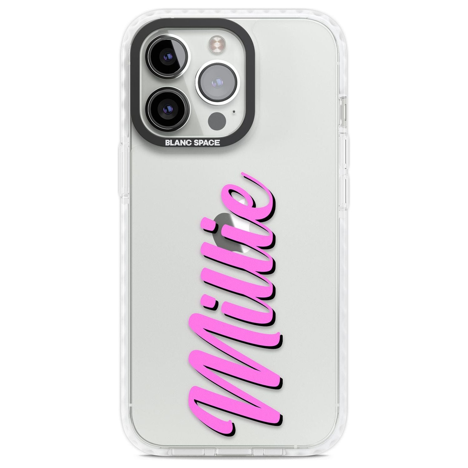 Personalised Clear Text  3C Custom Phone Case iPhone 13 Pro / Impact Case,iPhone 14 Pro / Impact Case,iPhone 15 Pro Max / Impact Case,iPhone 15 Pro / Impact Case Blanc Space