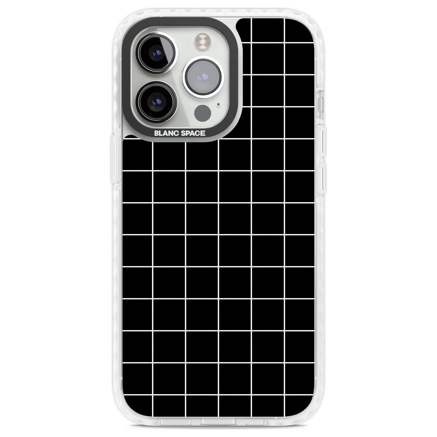 Minimalist Grid Pattern Black