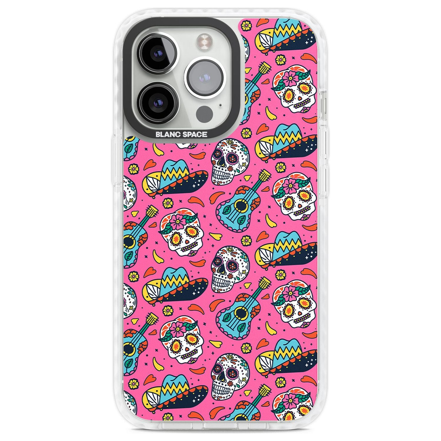 Pink Day Of The Dead Pattern