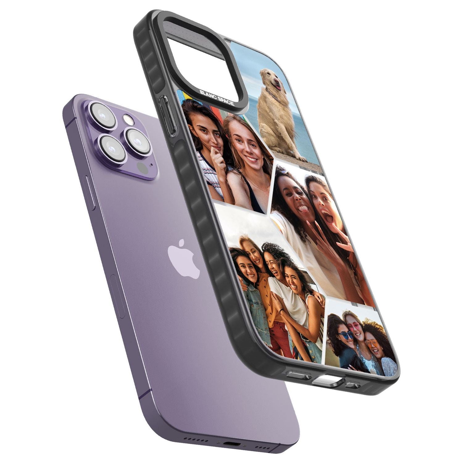 Personalised Heart Photo GridPhone Case for iPhone 14 Pro Max