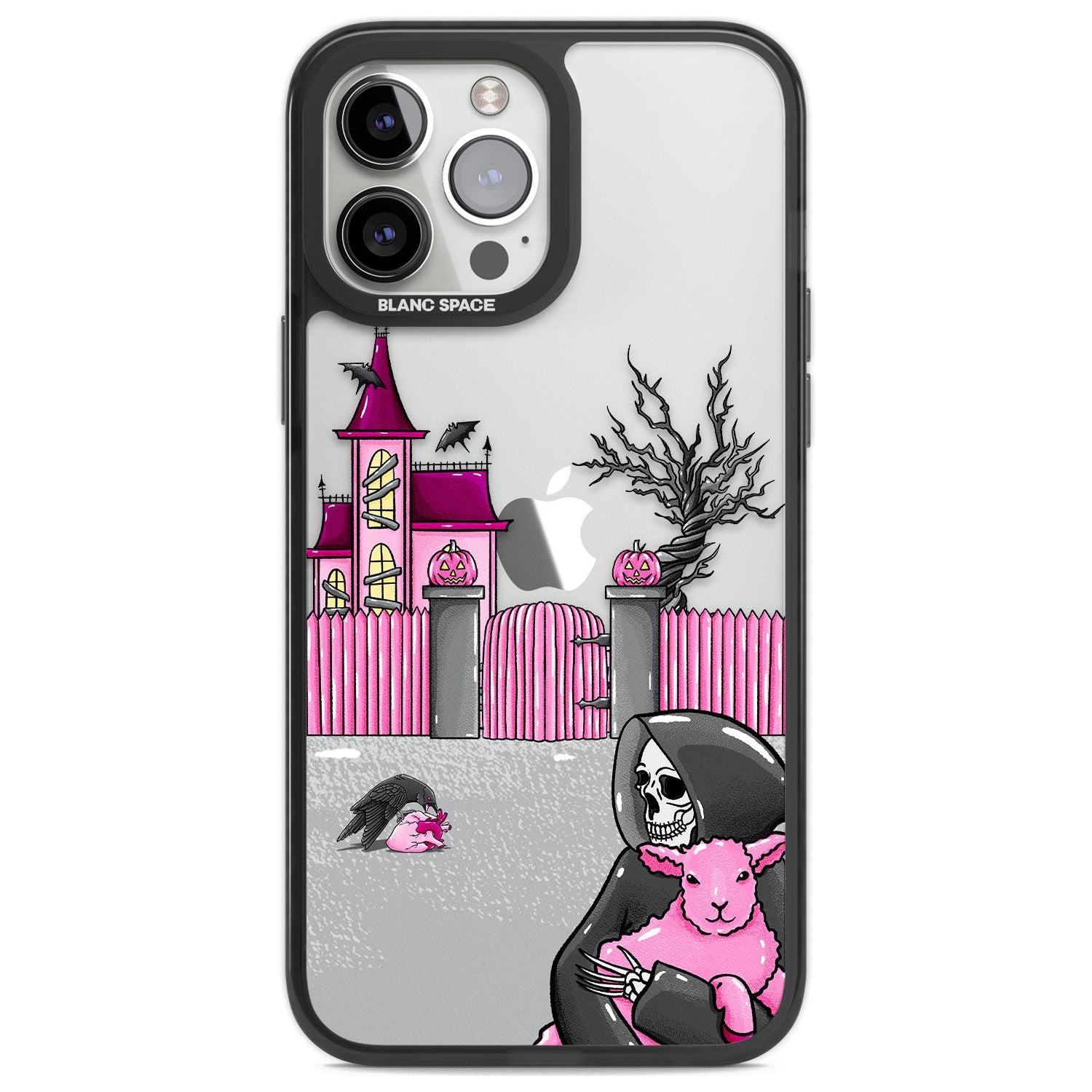 Left With My Heart Phone Case iPhone 13 Pro Max / Black Impact Case,iPhone 14 Pro Max / Black Impact Case Blanc Space