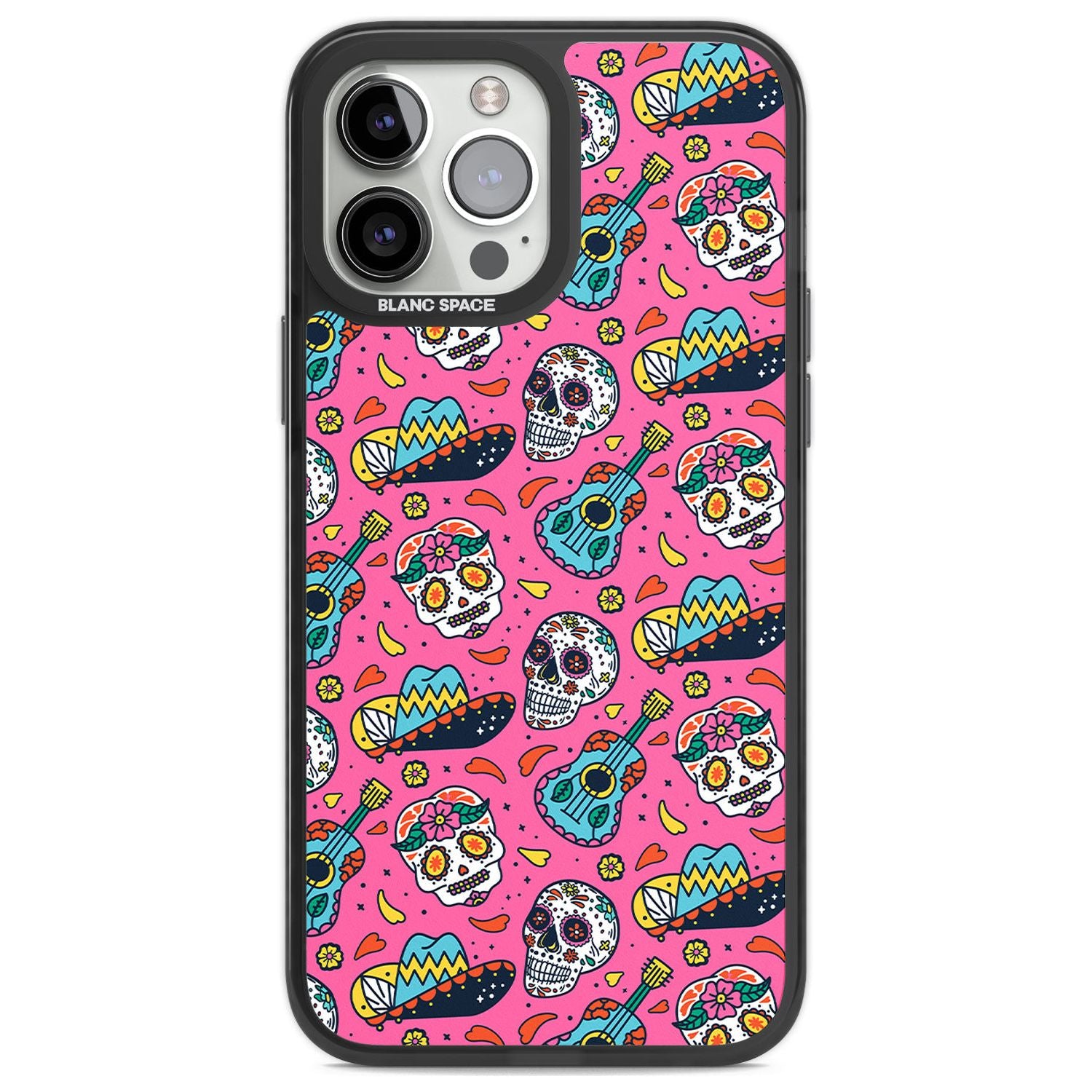 Pink Day Of The Dead Pattern