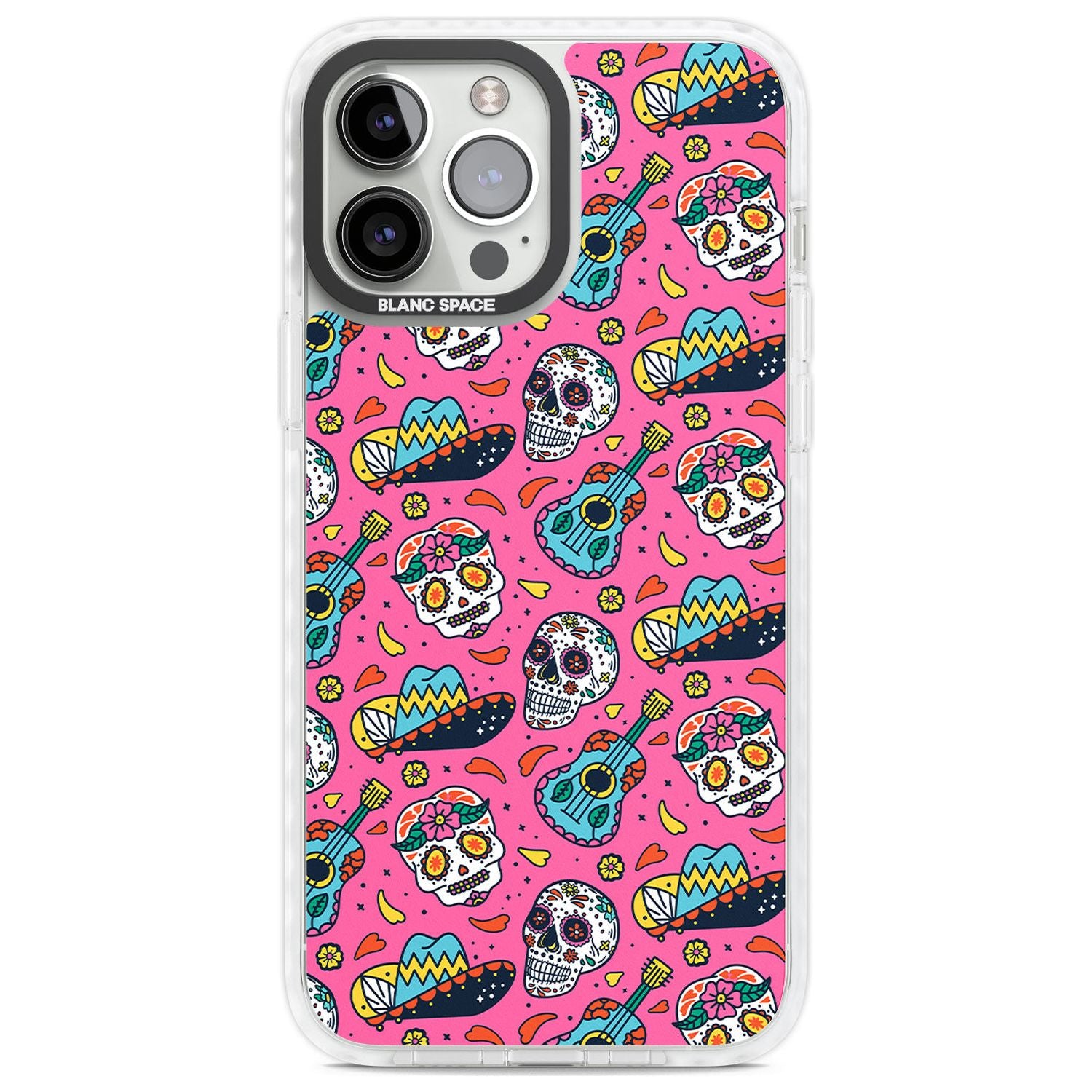 Pink Day Of The Dead Pattern