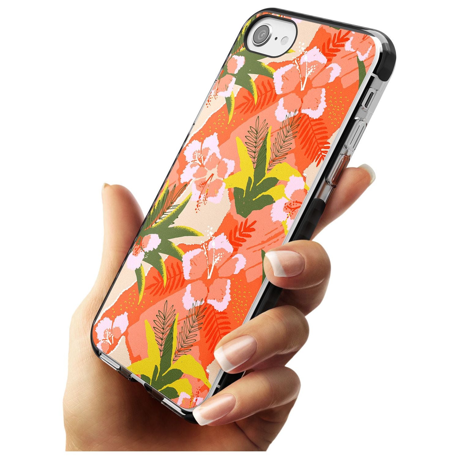 Hawaiian Flowers Abstract Pattern iPhone Case Phone Case - Case Warehouse
