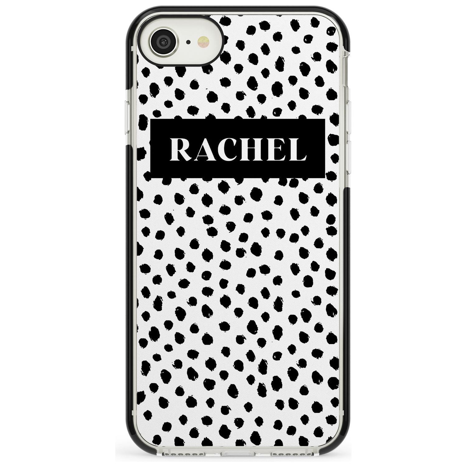 Black Bar & Dots iPhone Case Black Impact Custom Phone Case - Case Warehouse