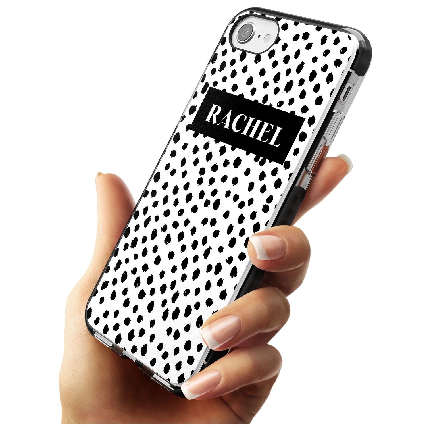 Black Bar & Dots iPhone Case Custom Phone Case - Case Warehouse