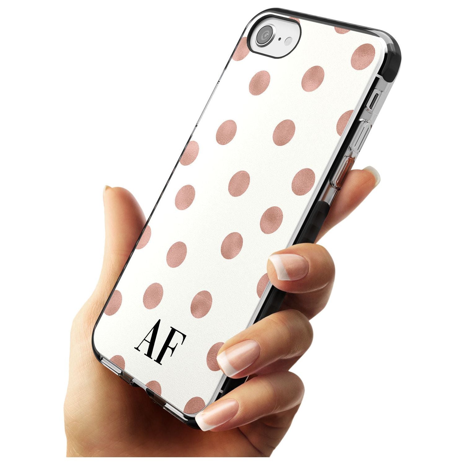 Initials & Dots iPhone Case Custom Phone Case - Case Warehouse